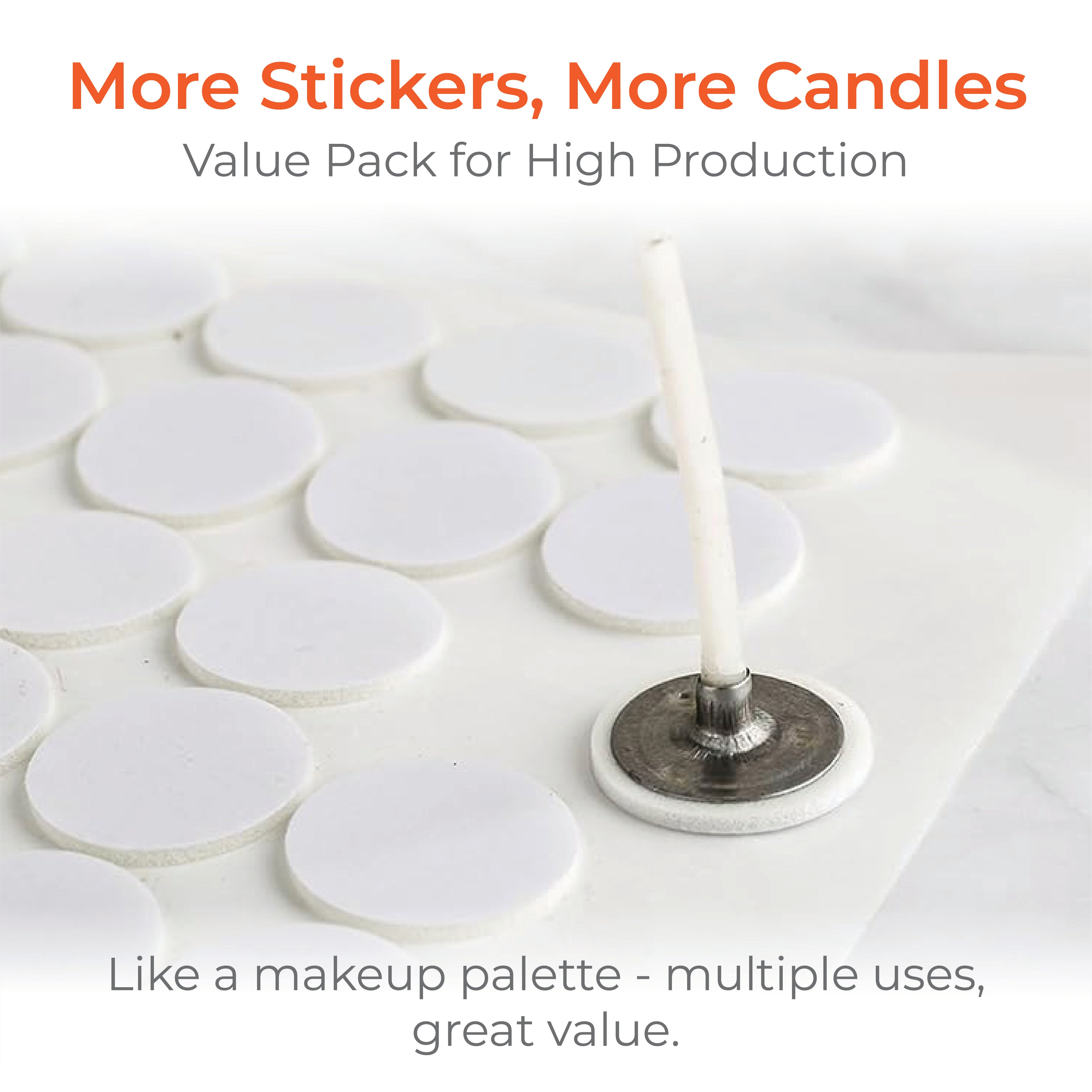 10mm Candle Wick Round Stickers
