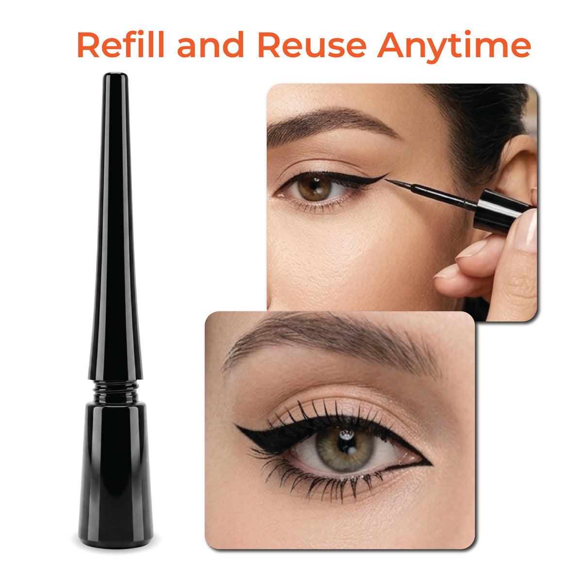 4ml Glossy Black Eyeliner Container