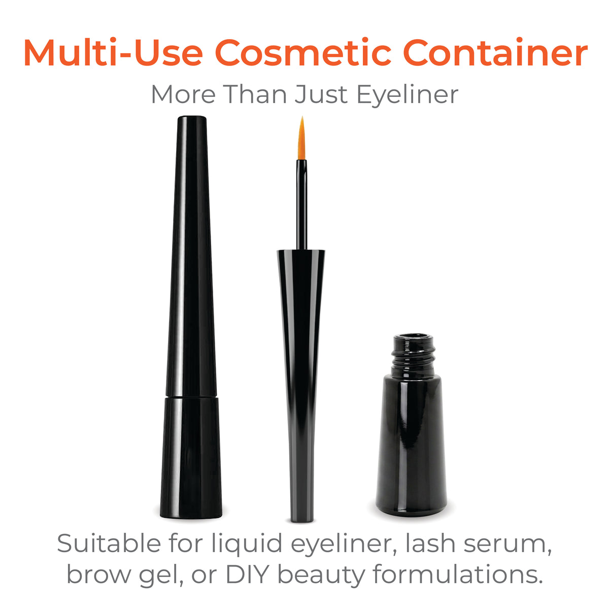 4ml Glossy Black Eyeliner Container