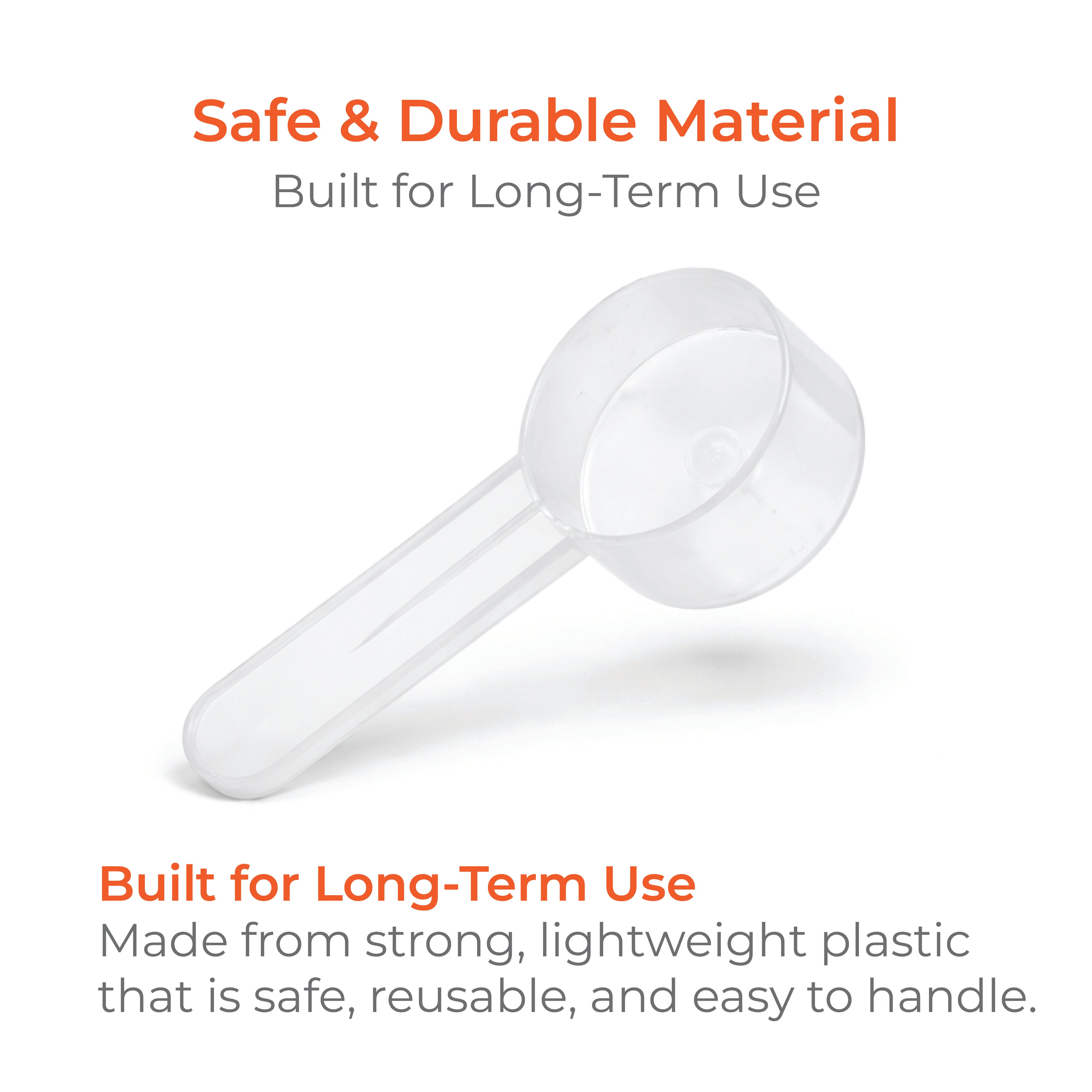 7ml Clear Round Measuring Scoop