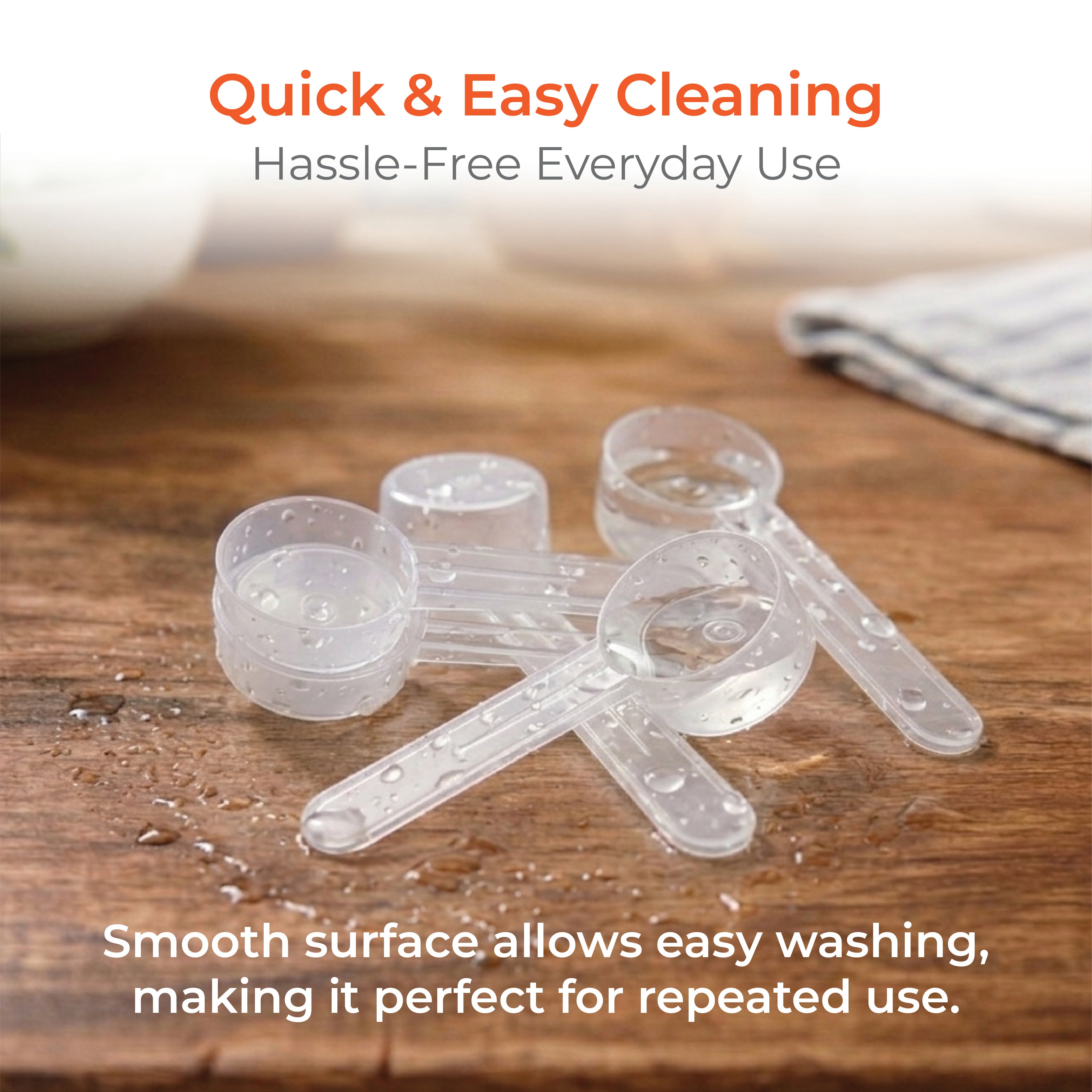 7ml Clear Round Measuring Scoop