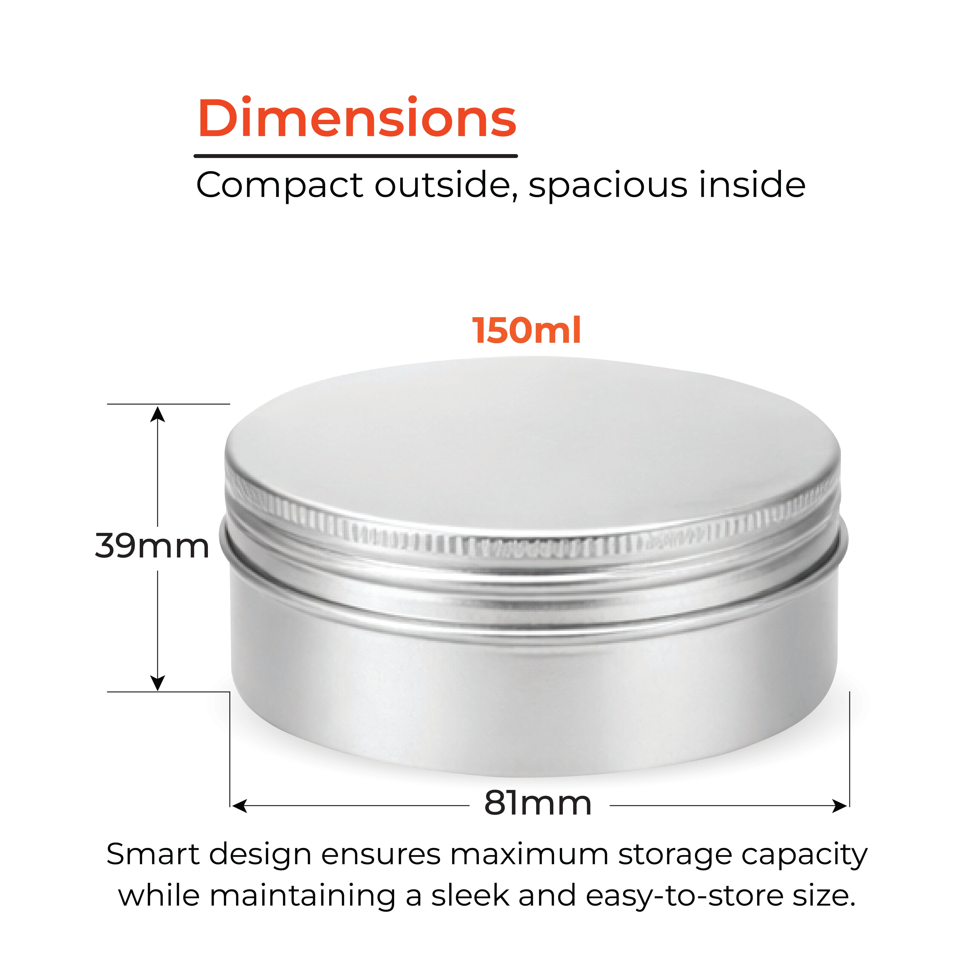 Aluminum Tin Storage Containers