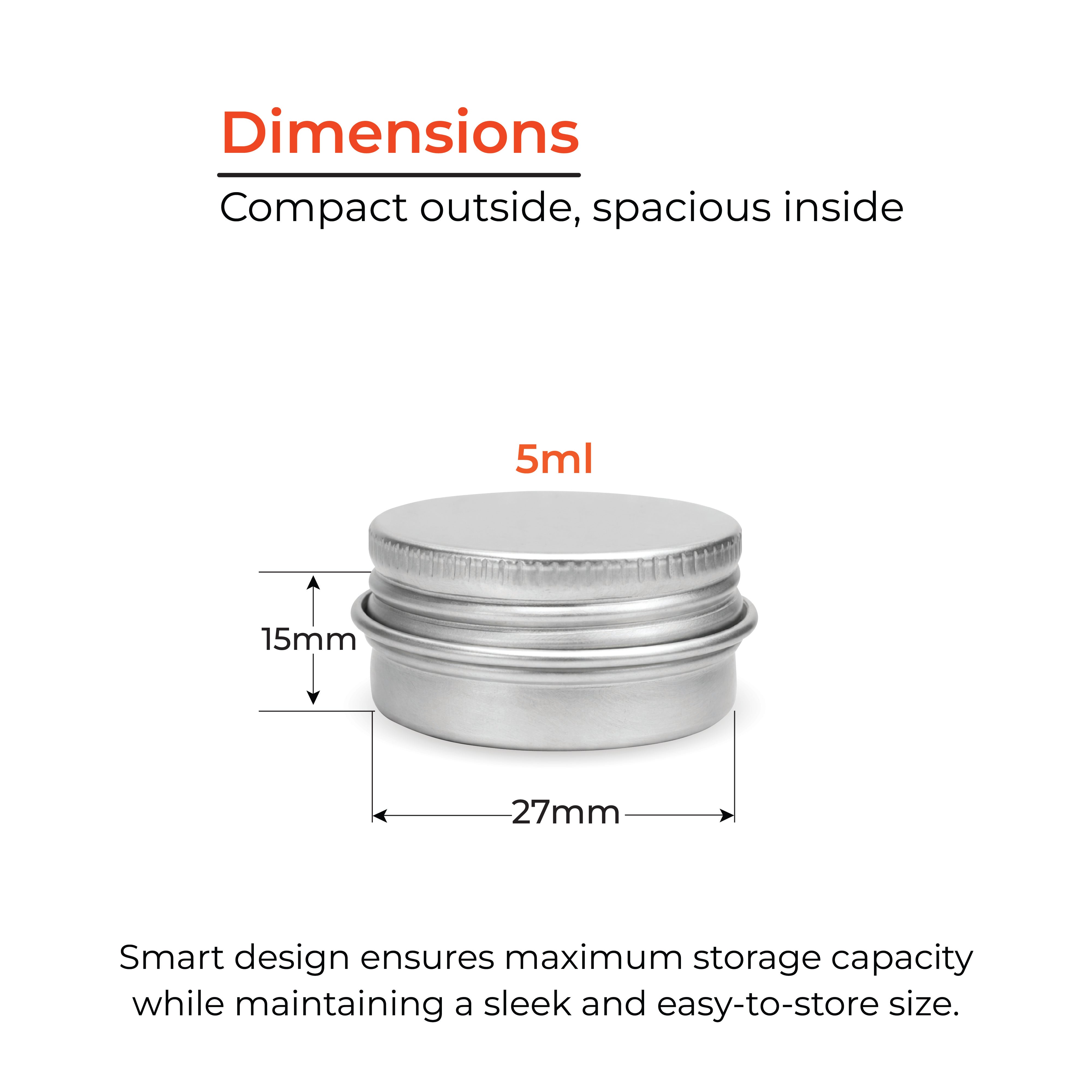 Aluminum Tin Storage Containers