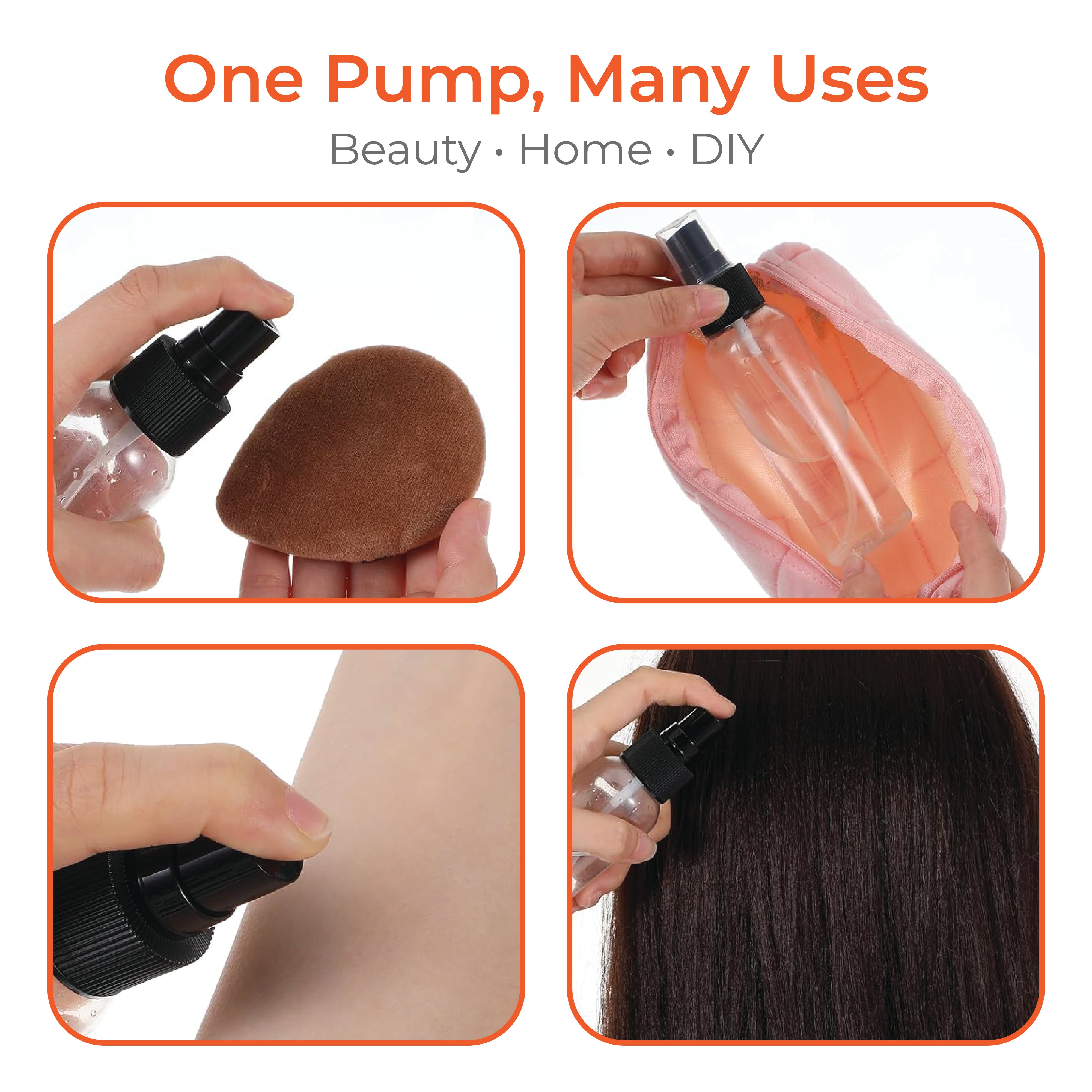 Black Fine Mist Spray Pump