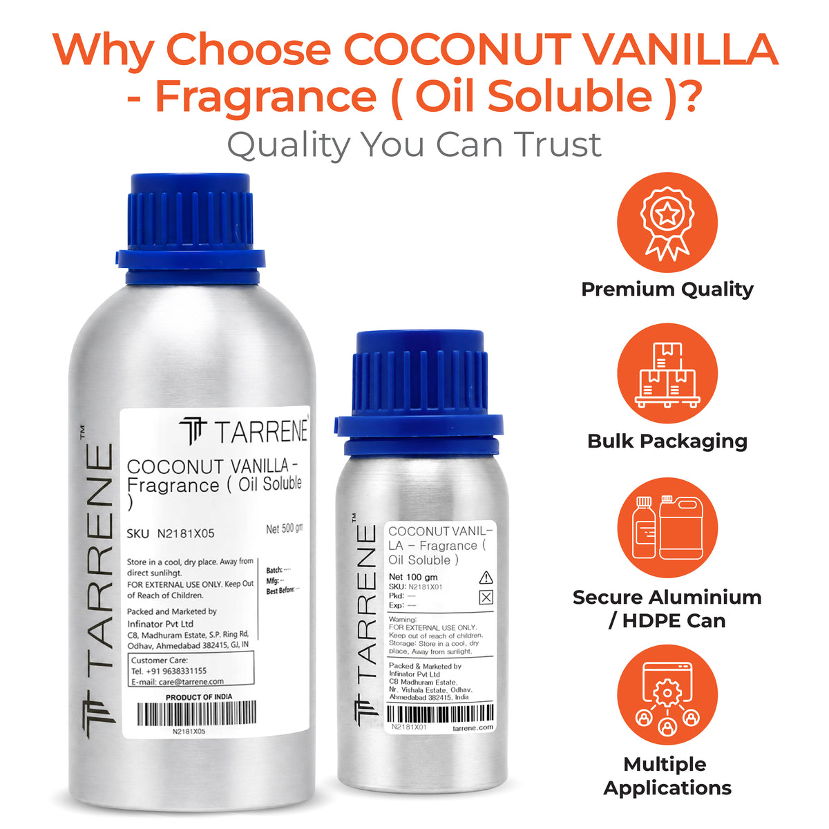 COCONUT VANILLA - Fragrance Oil Soluble )
