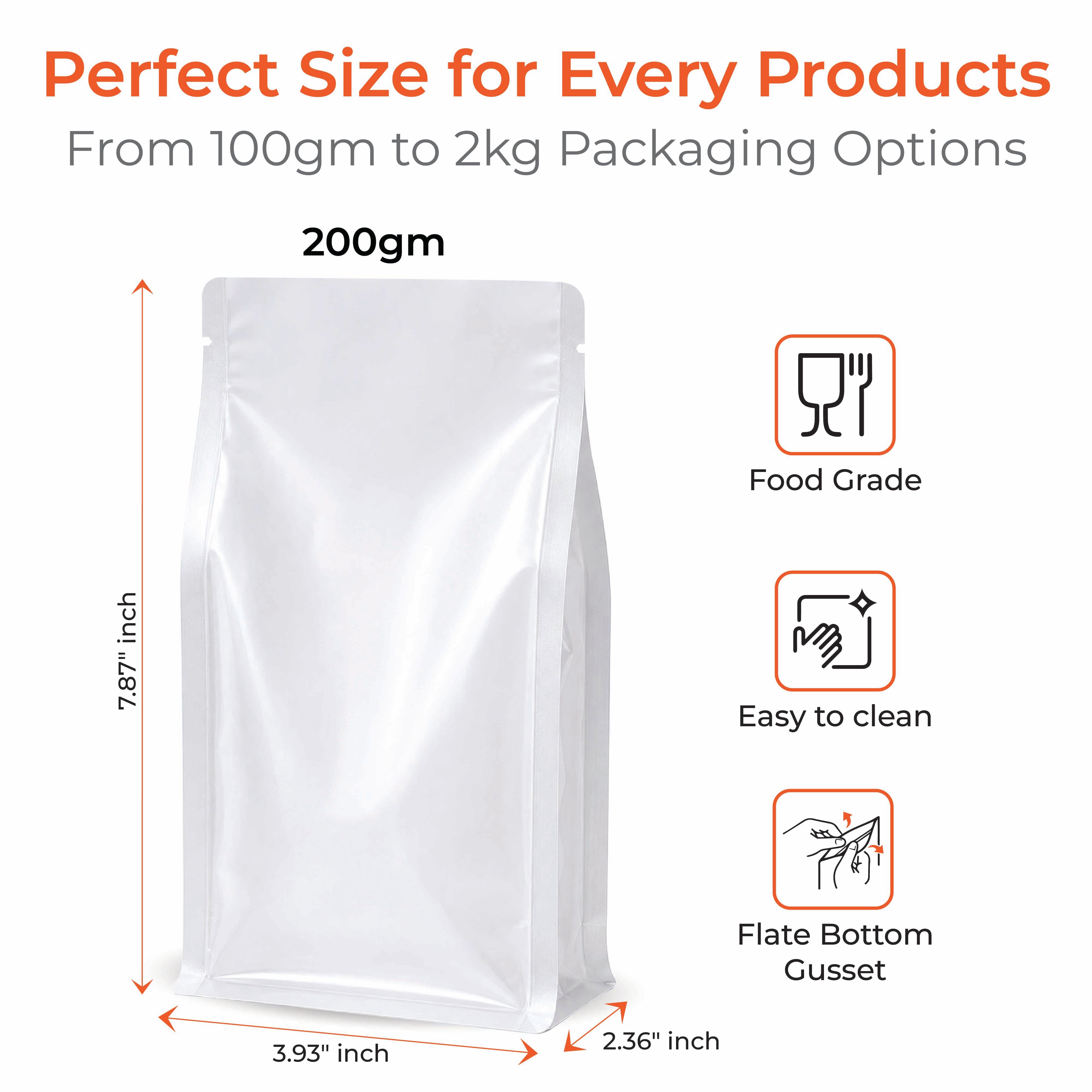 Transparent Flat Bottom Pouch