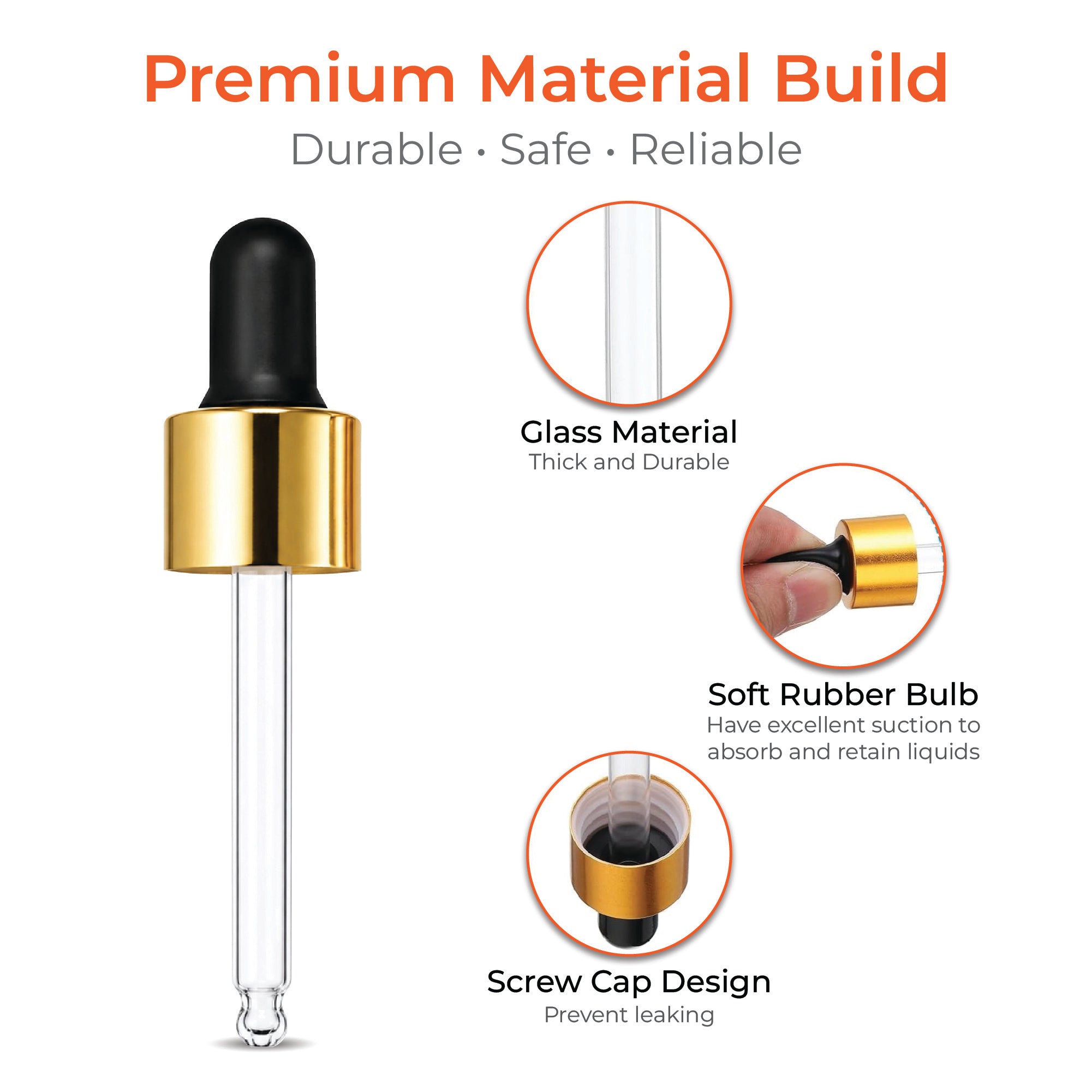 Glass Dropper for 18mm Bottle