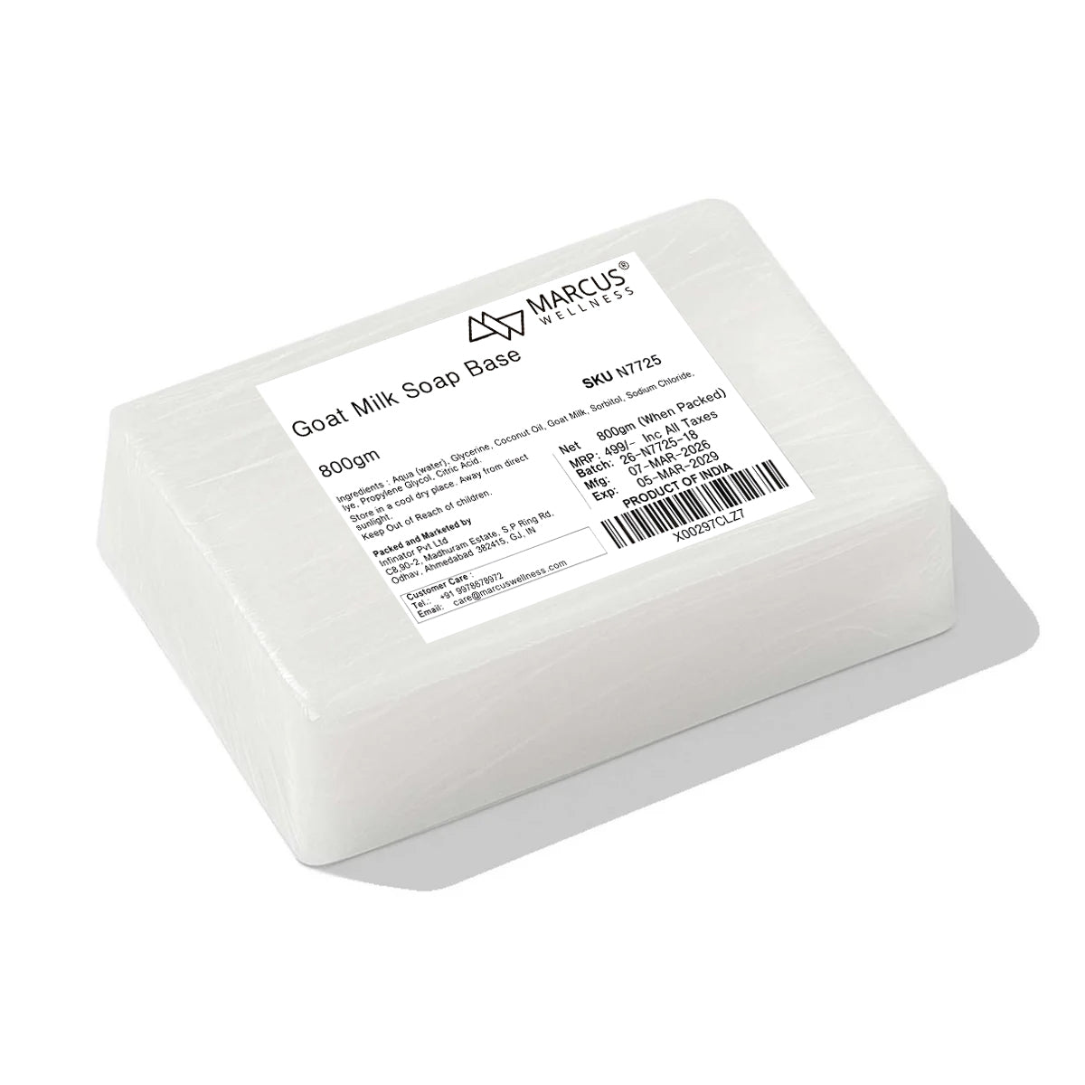 Marcus Wellness Goat Milk Soap Base