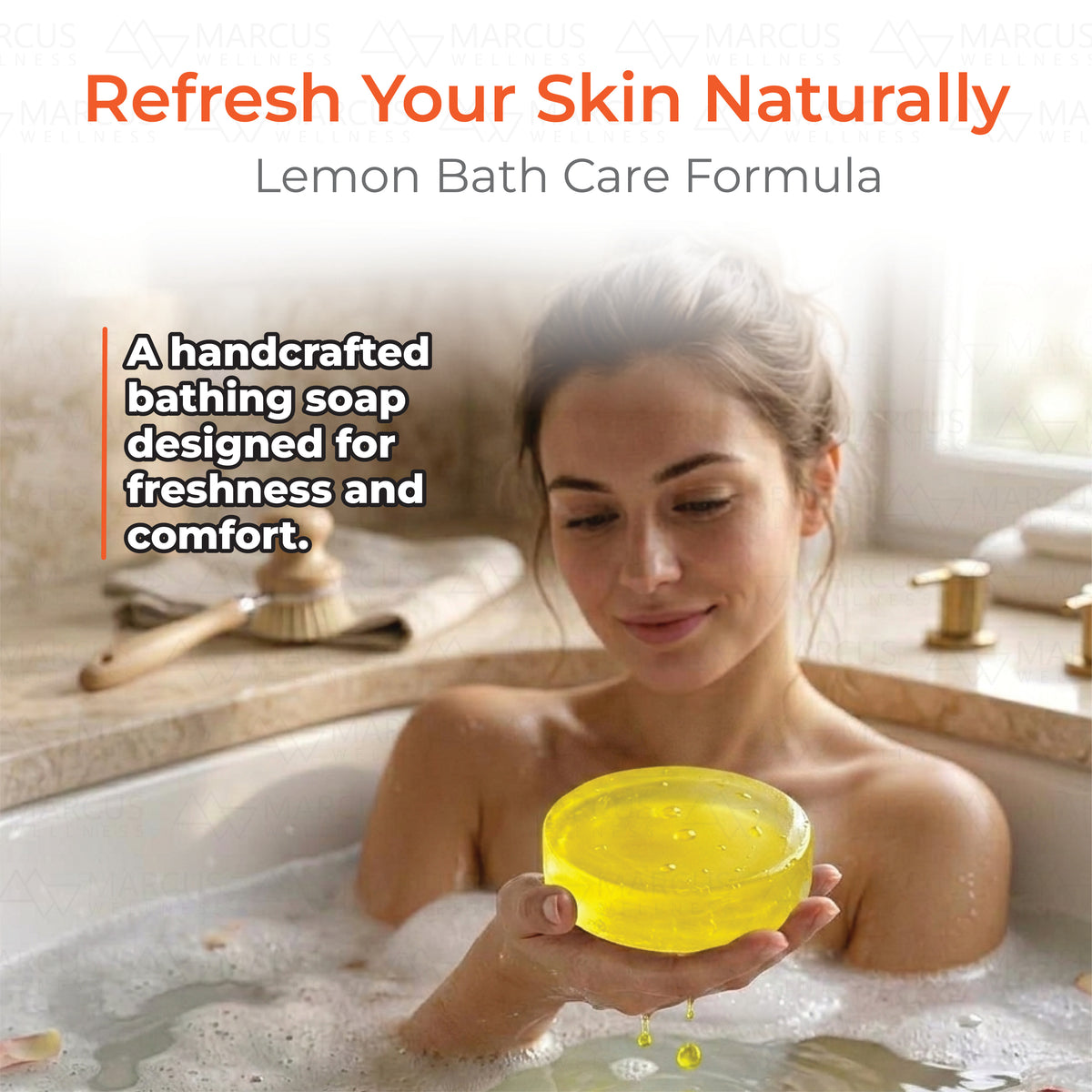 Lemon Handmade Natural Glycerine Soap 100gm