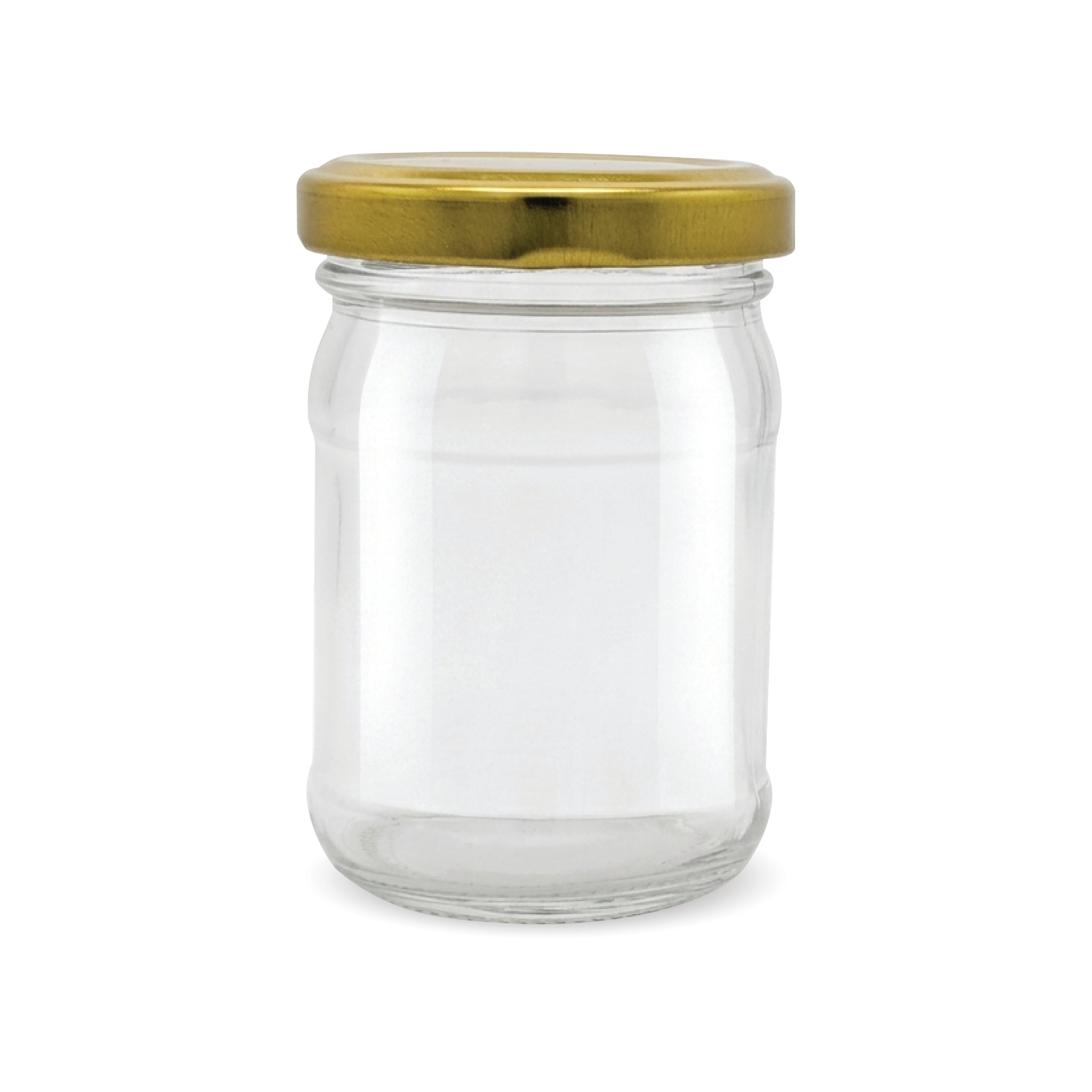 120ml Round Glass Jar with Golden Cap