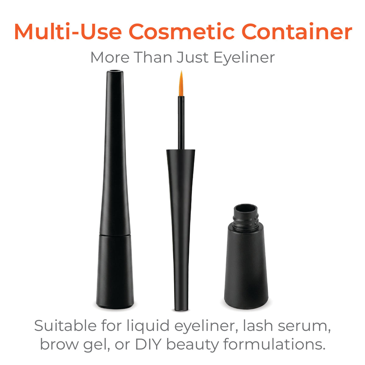 4ml Matte Black Eyeliner Container