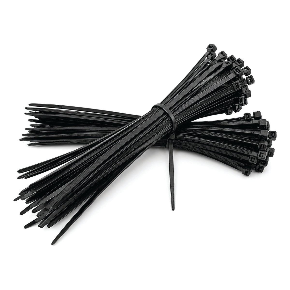 Nylon Self Locking Cable Ties / Zip Ties (Black) 250mm - 10 Inch