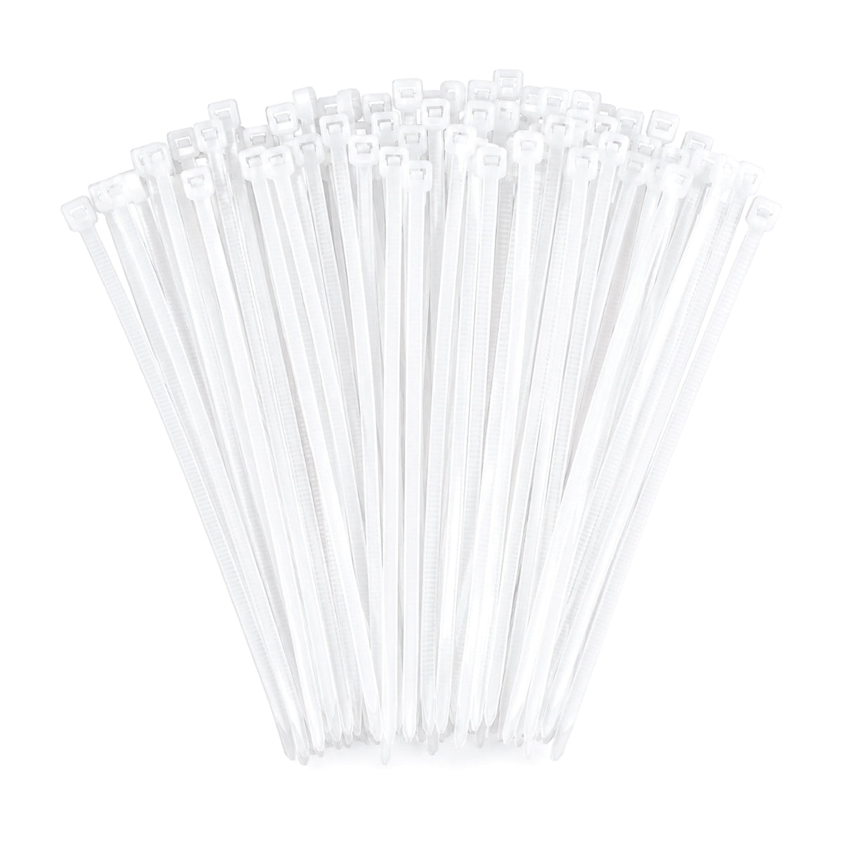 Nylon Self Locking Cable Ties / Zip Ties (White) 150mm - 6 Inch