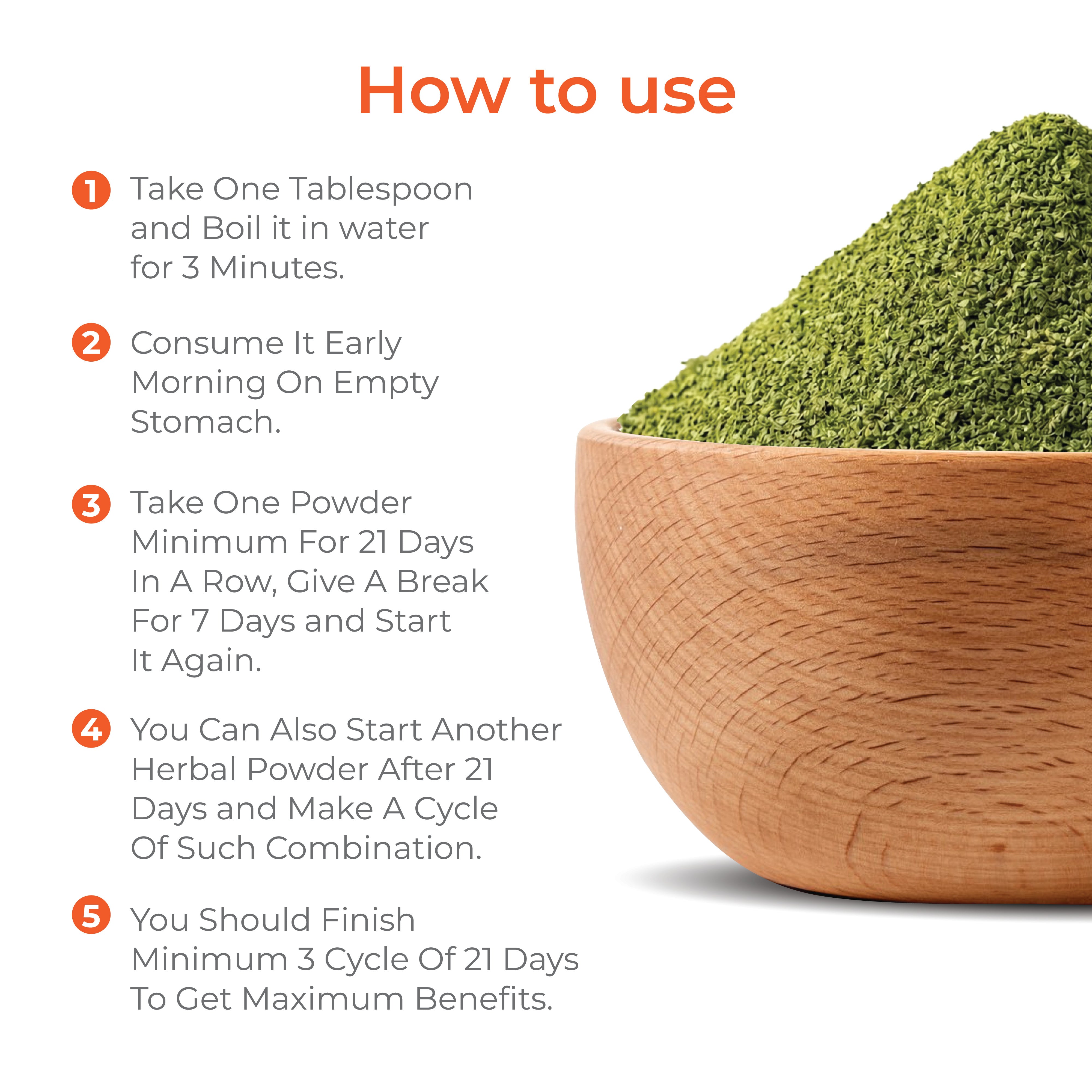 Parijat Herbal Powder How to Use