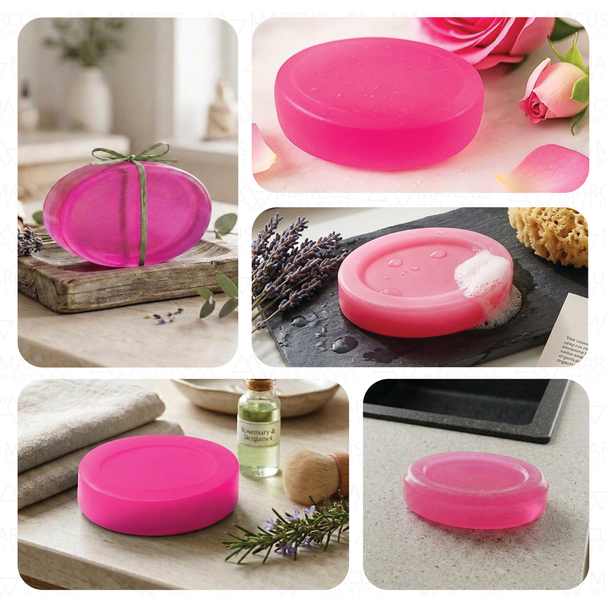 Rose Handmade Natural Glycerine Soap 100gm