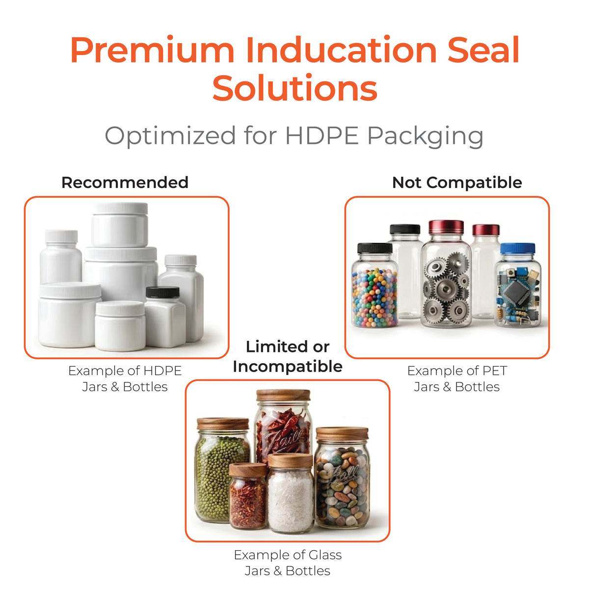 Sealing Foil Wad Plain for HDPE Bottle