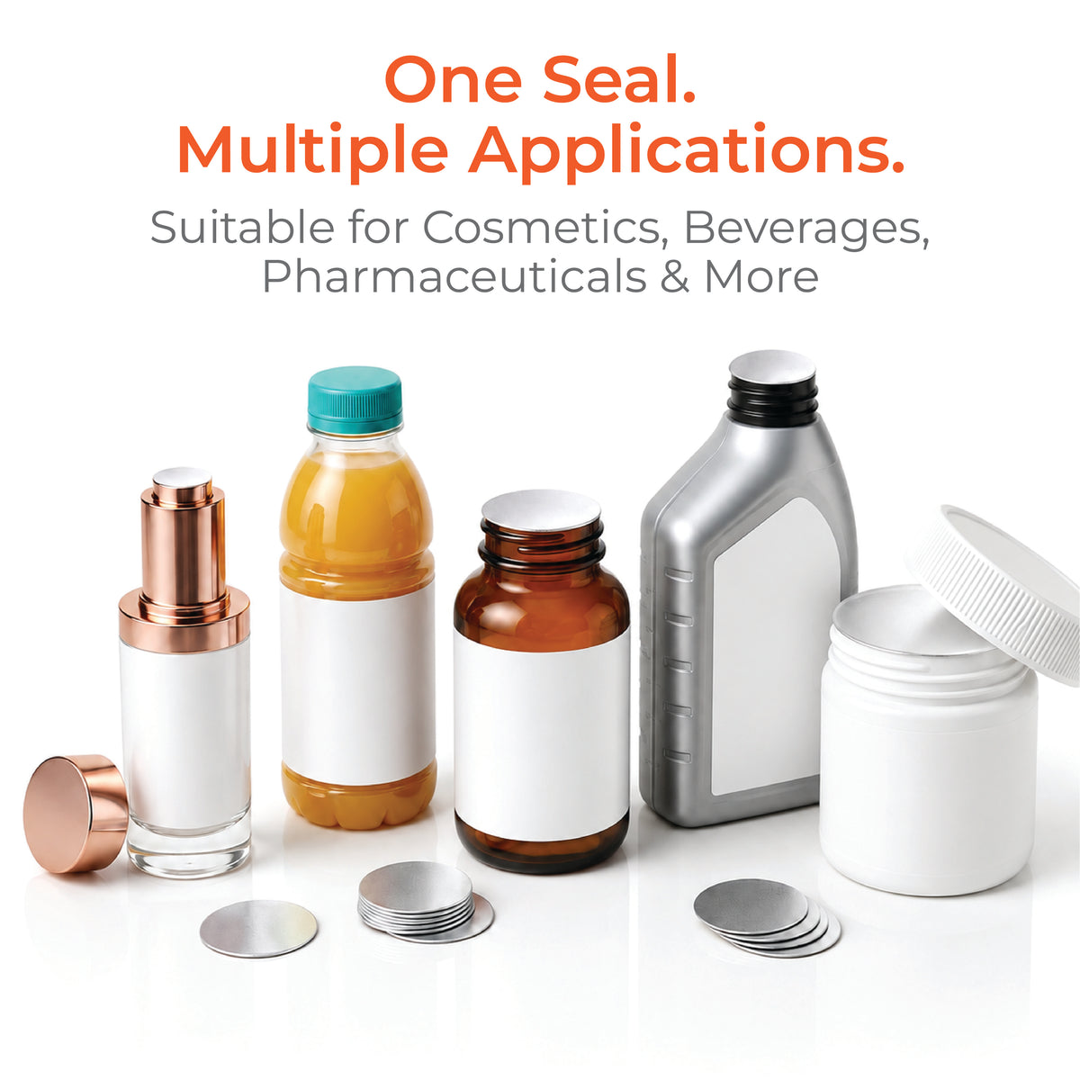 Sealing Foil Wad Plain for HDPE Bottle