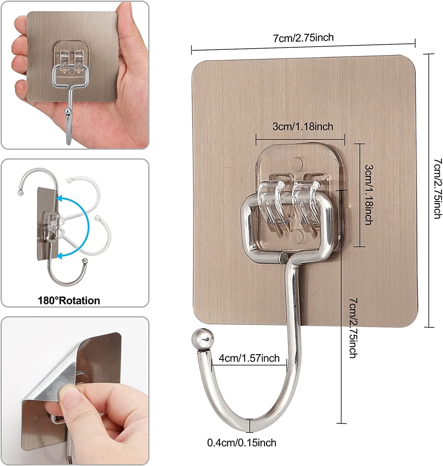 Self-Adhesive Hook - Metal Big Hangers