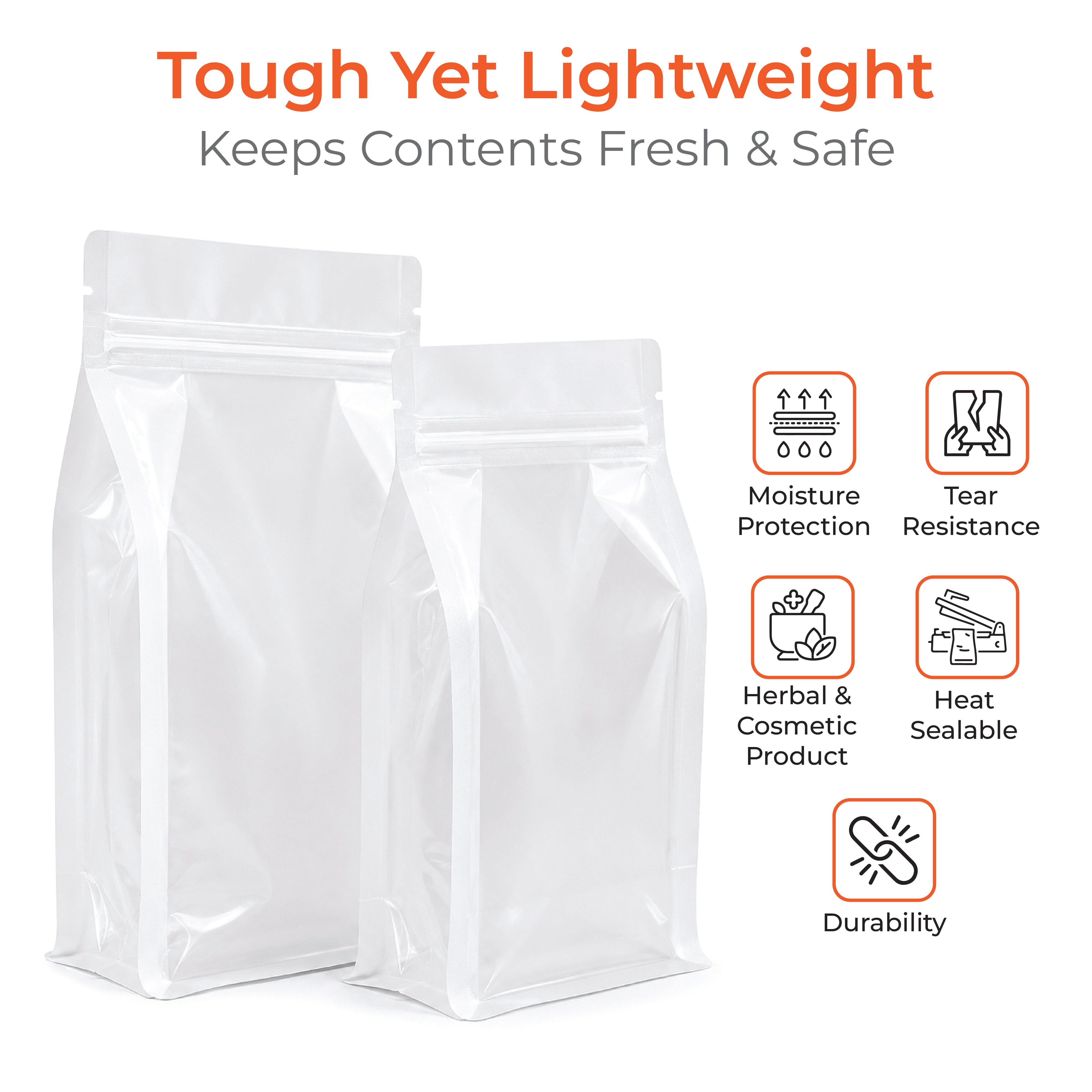 Transparent Flat Bottom Pouch