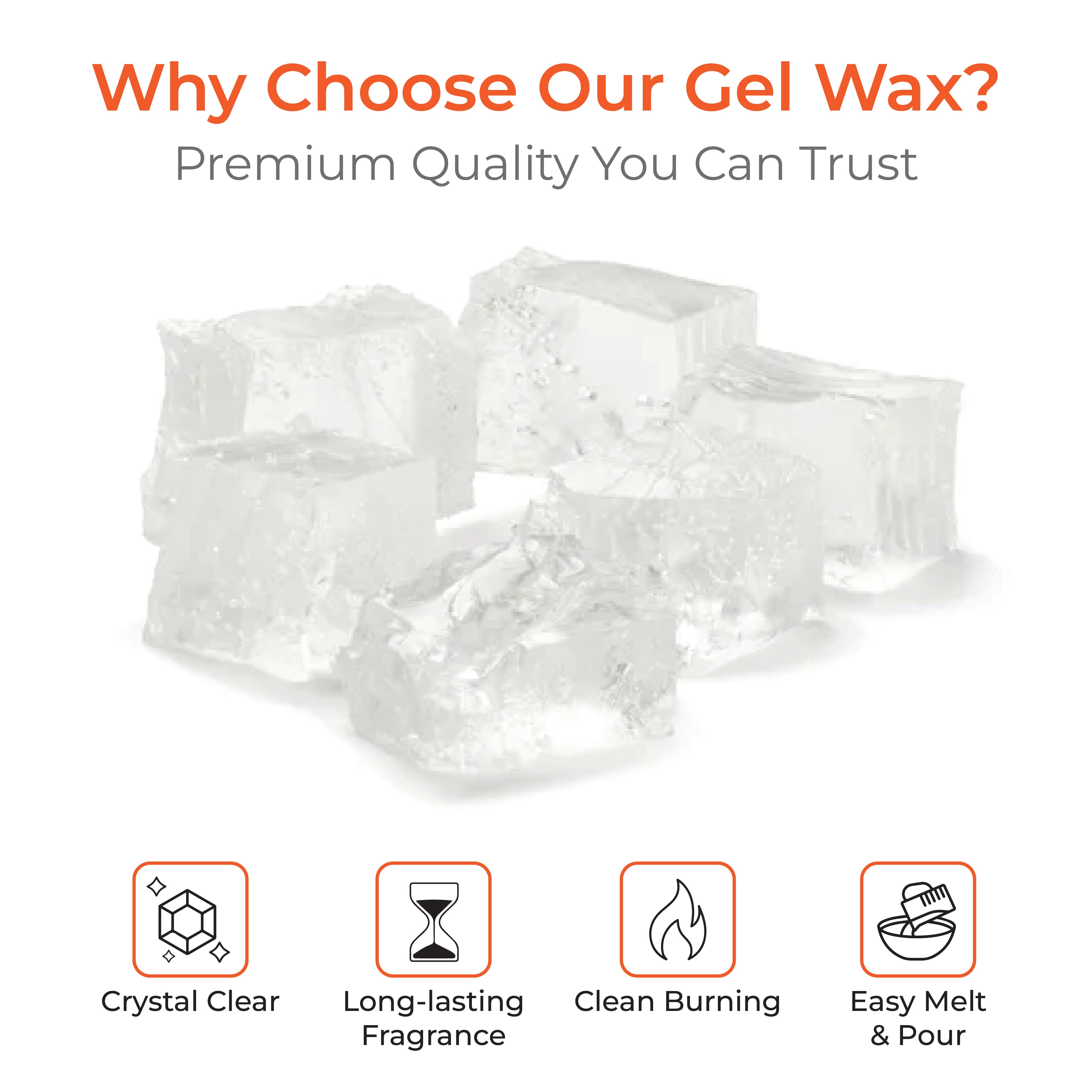 Transparent Gel Wax for Candle Making