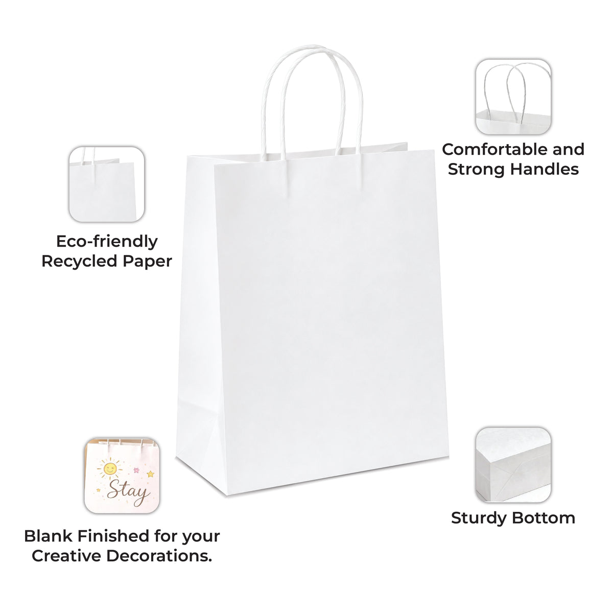 White Craft Paper Bag