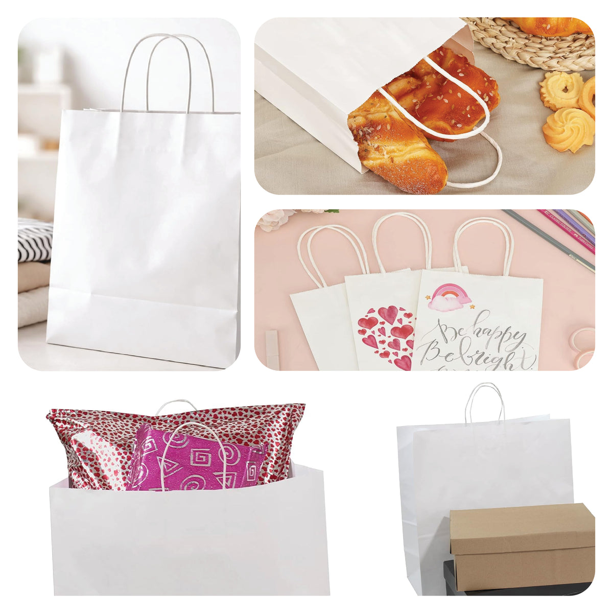 White Craft Paper Bag