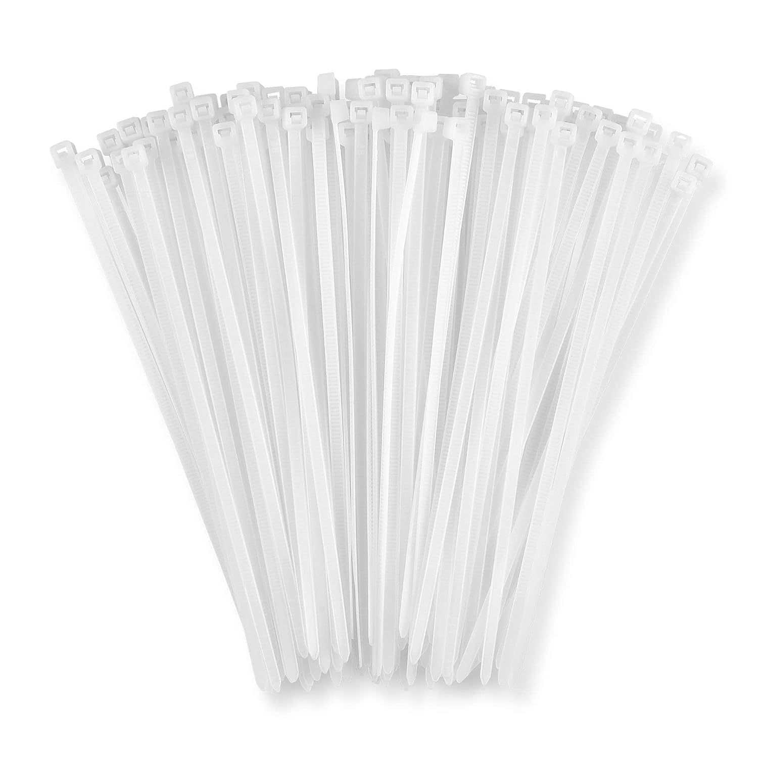 Nylon Self Locking Cable Ties / Zip Ties (White) 100mm - 4 Inch