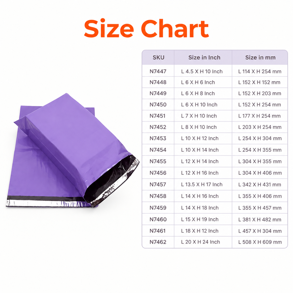 Purple Mailer / Shipping Bag