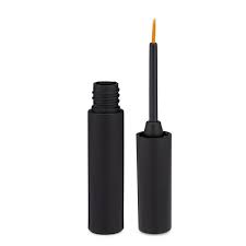 4ml Empty Plastic Mini Eyeliner Container Set - Round and Matt Black