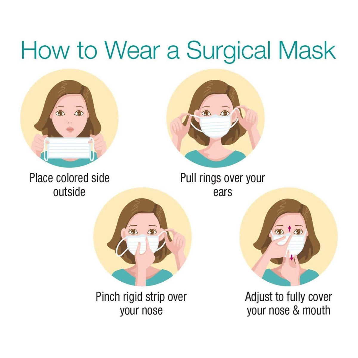 3 layer Face Mask Non Woven with Nose Clip