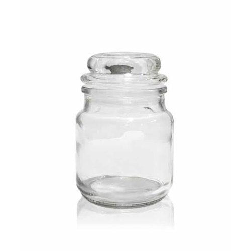Clear / Transparent Glass Candle Jar with Cap