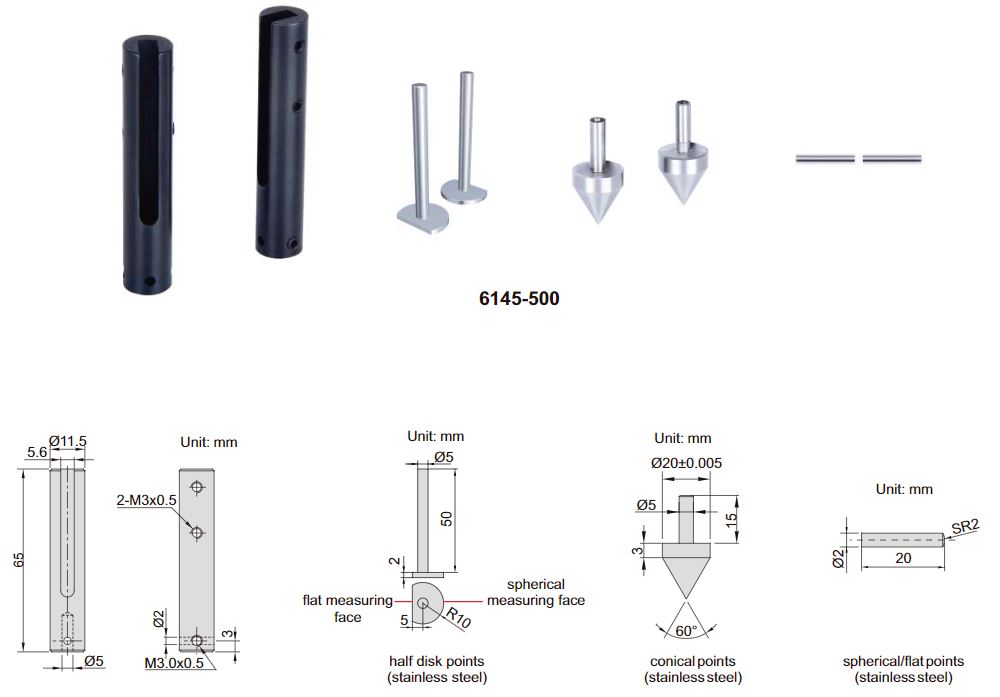 INSIZE Accessory Set for Digital Caliper