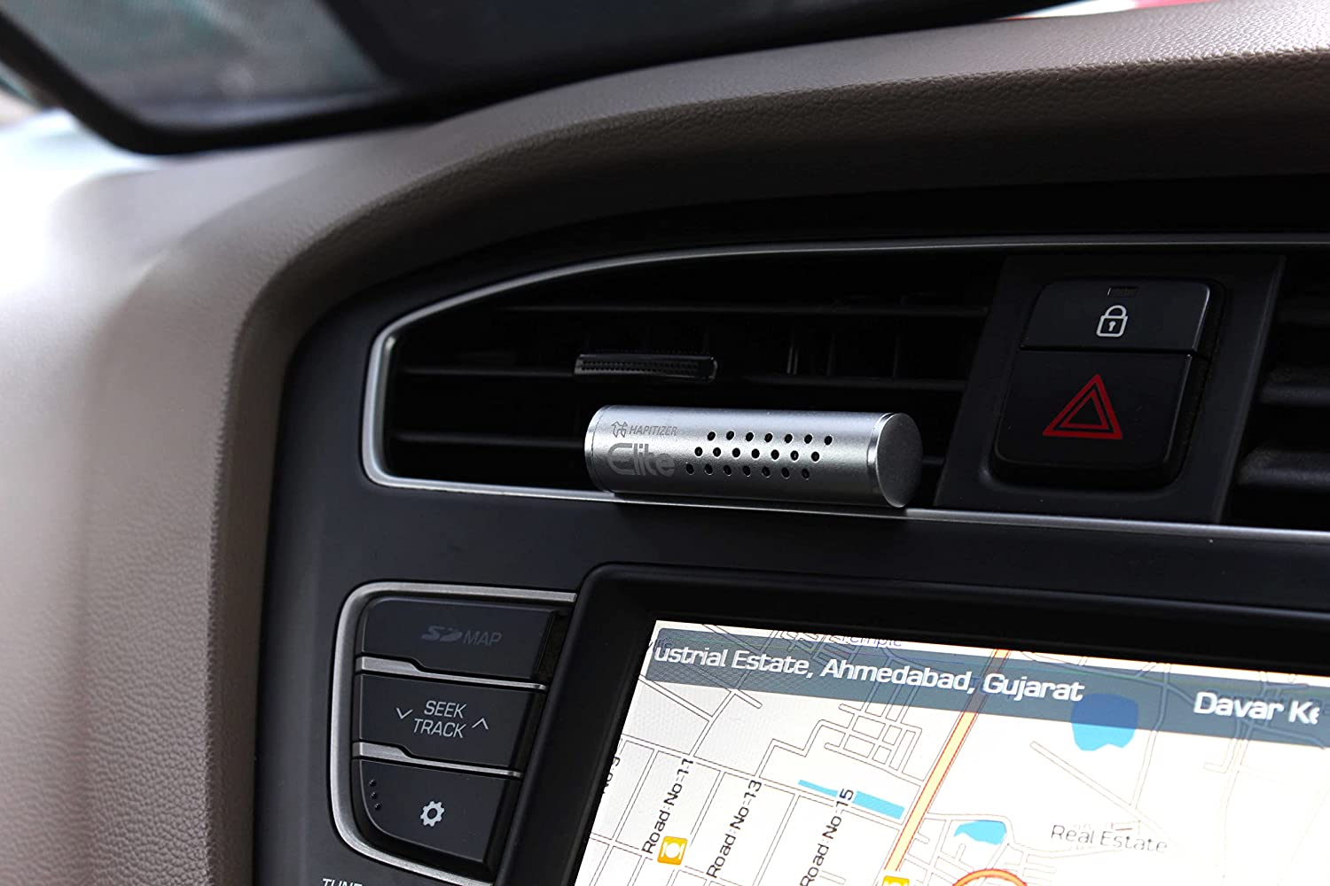 HAPITIZER Car Air freshener Aluminum Body, Silver