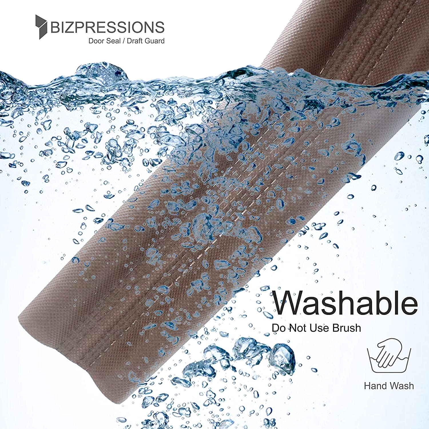 Door Seal, Twin Draught Guard / brown / Up to 42 Inch