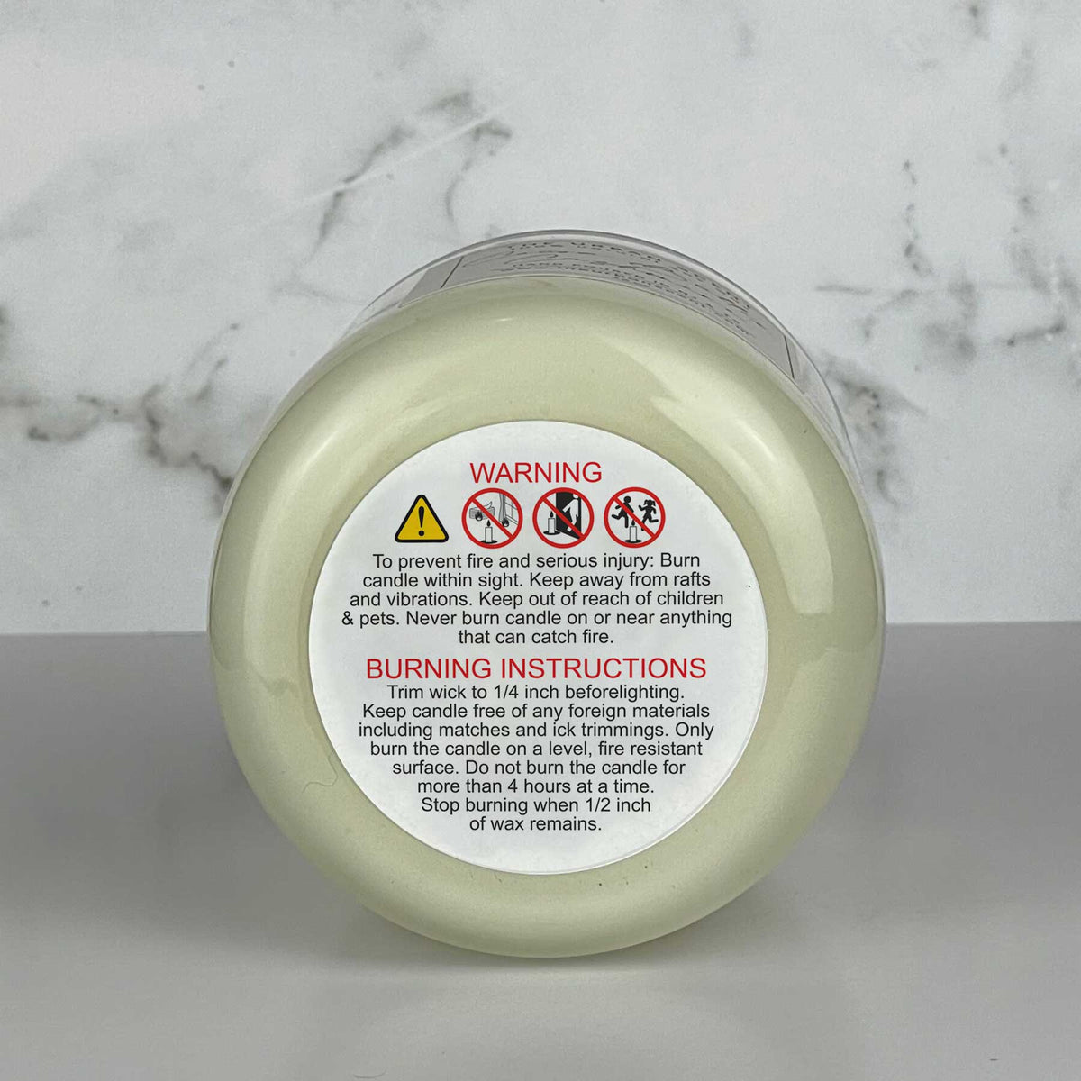 Candle Warning Paper Stickers