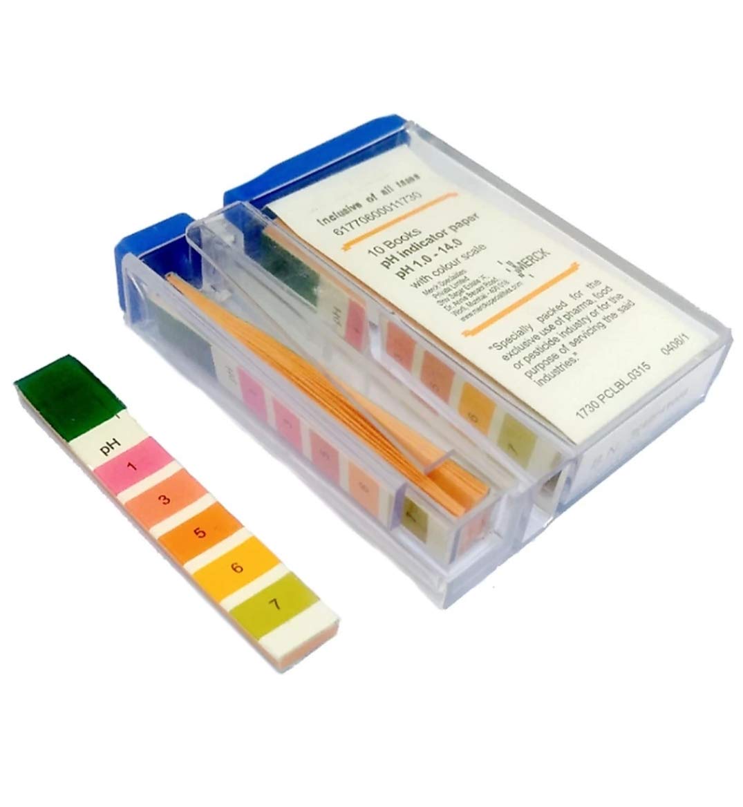 Merck pH Indicator Paper for Range 1.0 - 14.0