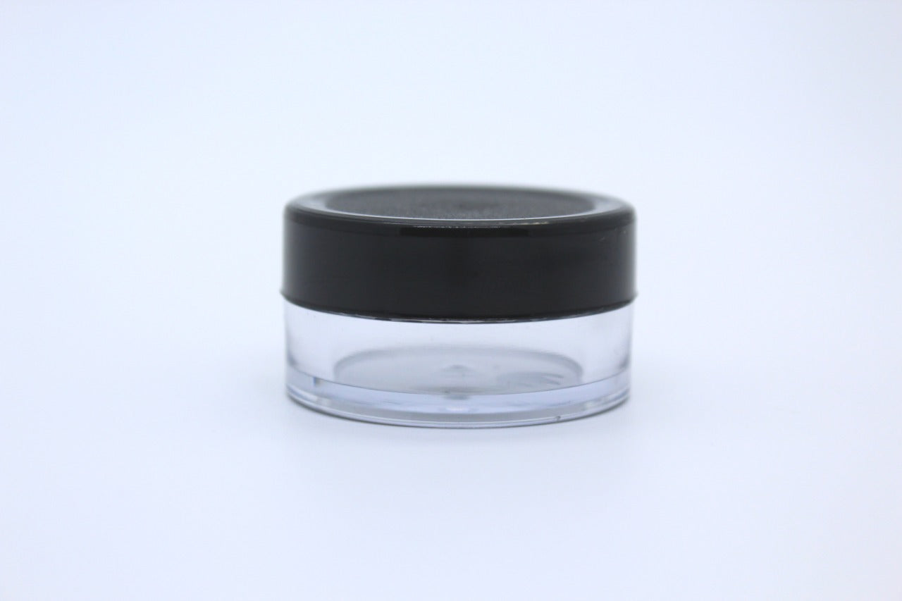 Acrylic San / Cream Clear Jar with Cap and Lid