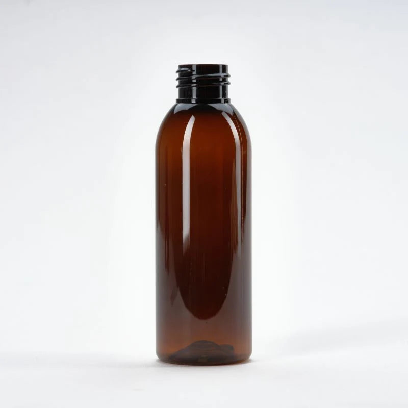 200ml Amber Pet Round Bottle - 24mm Neck Size