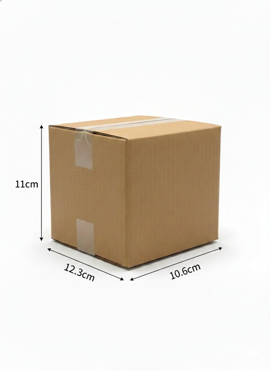 SB4 Corrugated Packaging Box (10.6 x 12.3 x 11 cm) 3Ply
