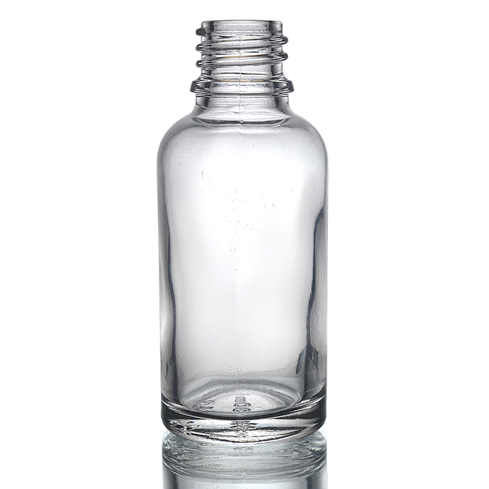 Clear Dropper Glass Bottle 18mm Neck Size