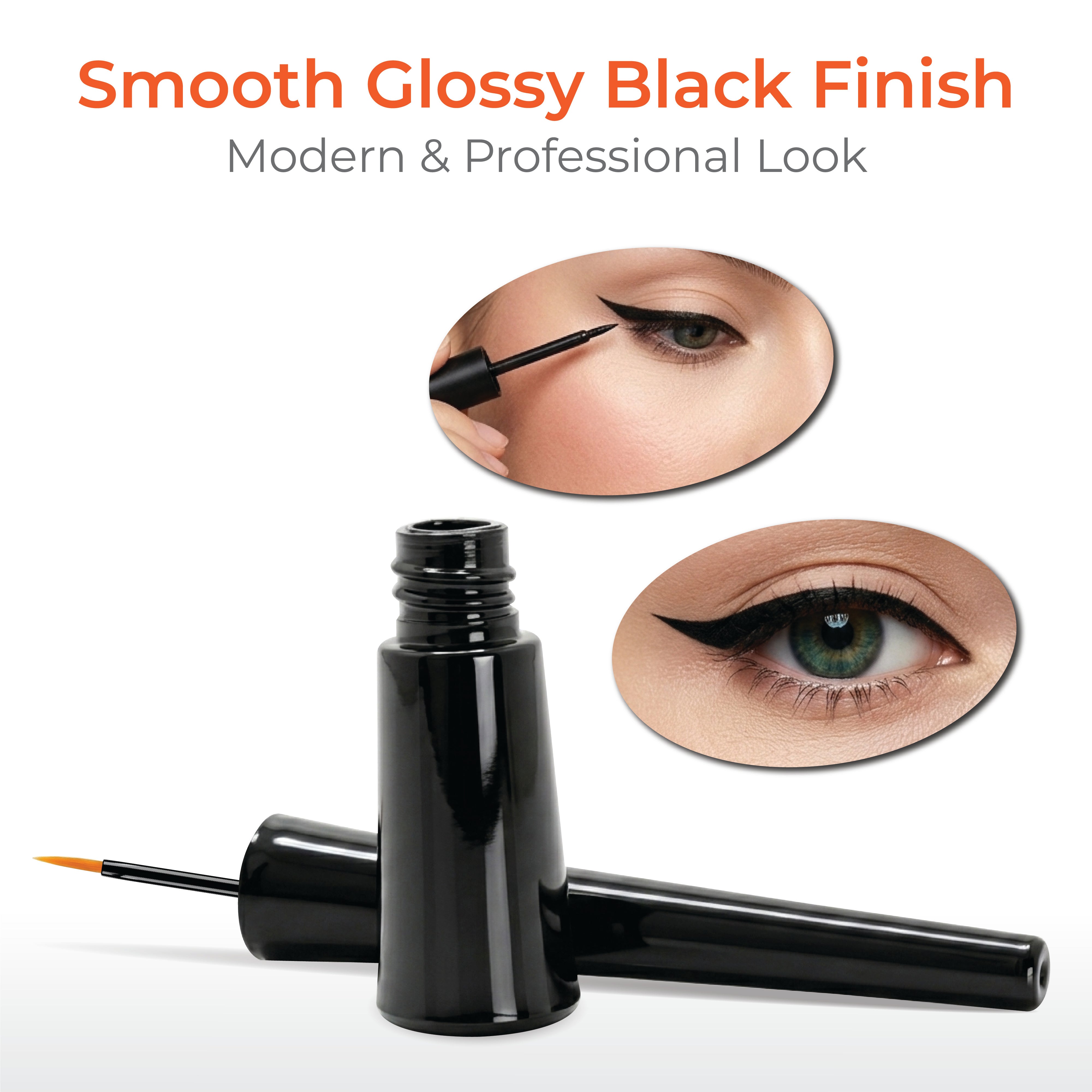 4ml Glossy Black Eyeliner Container