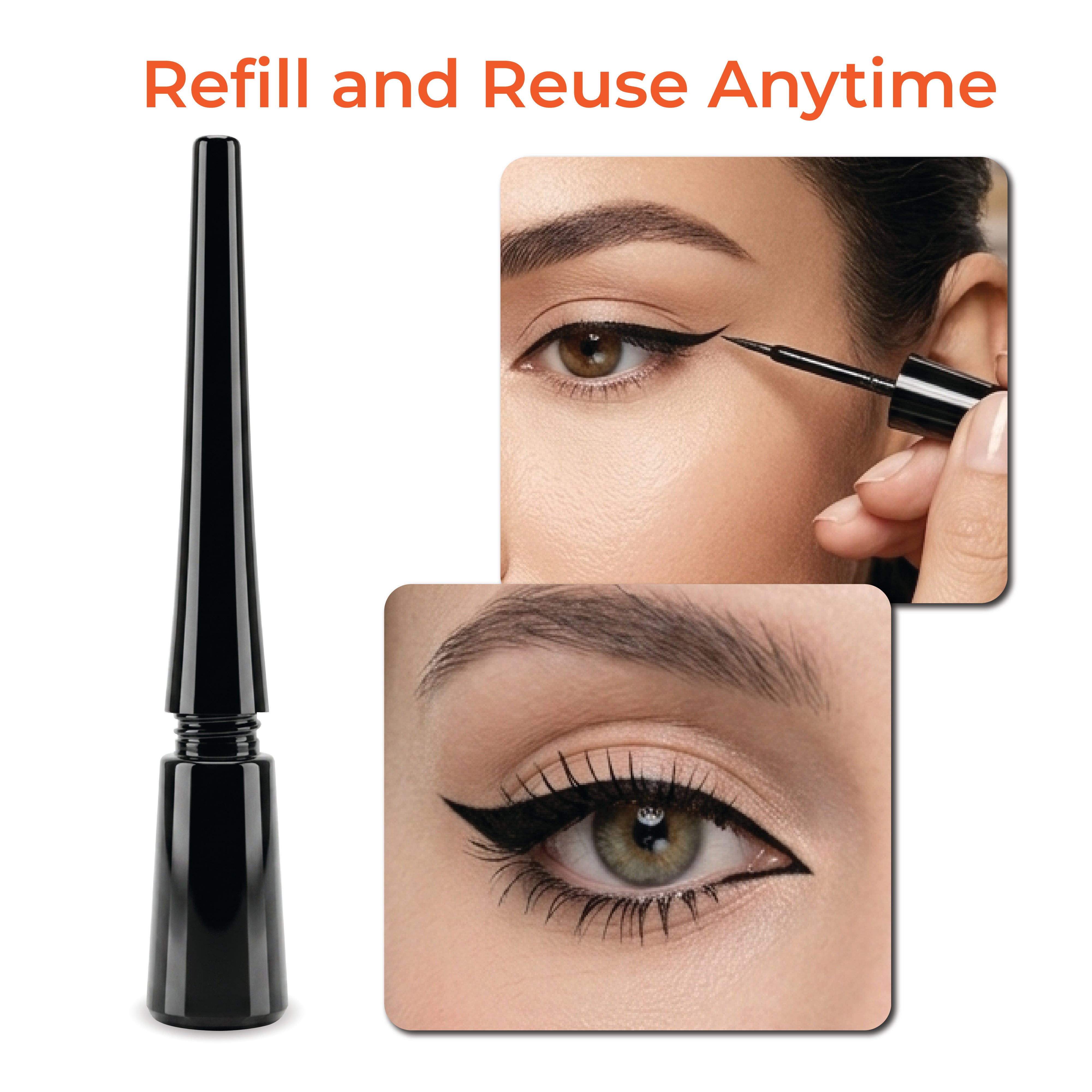 4ml Glossy Black Eyeliner Container