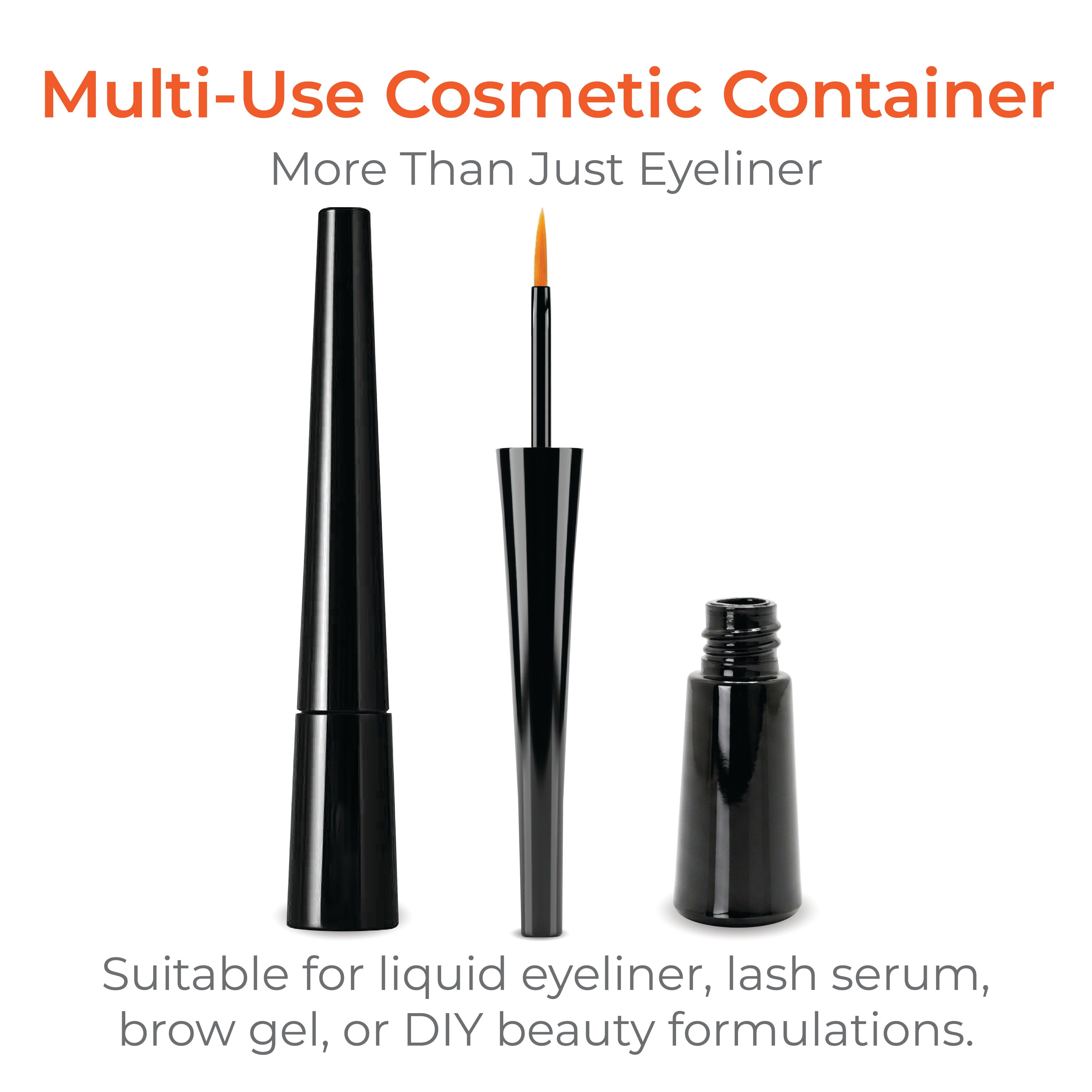 4ml Glossy Black Eyeliner Container