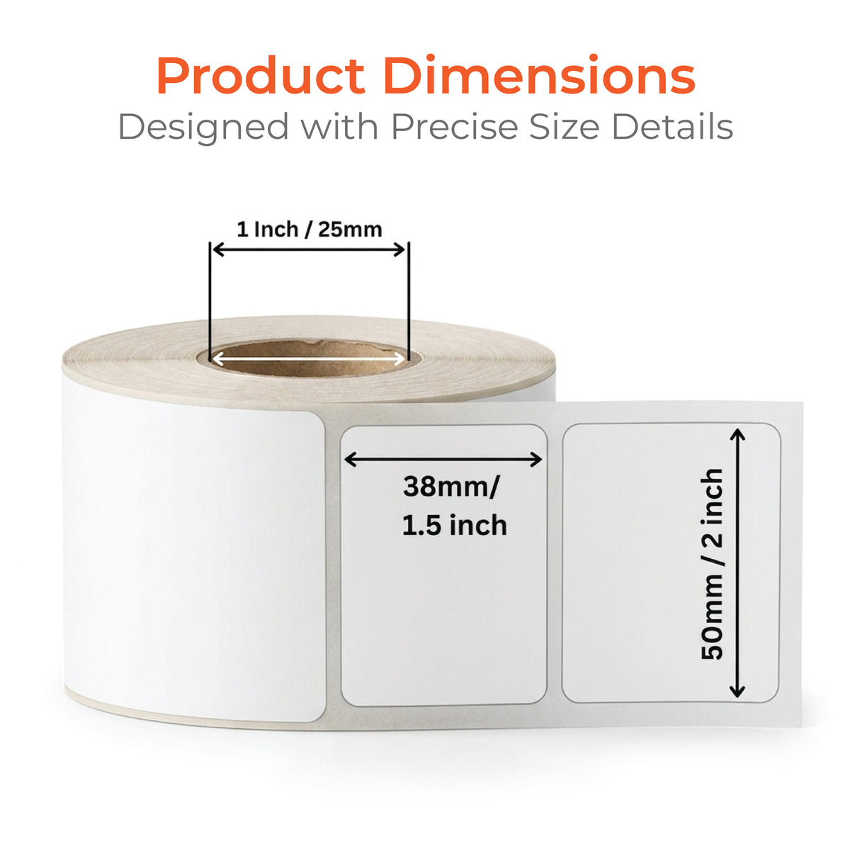 50 x 38mm Direct Thermal Labels
