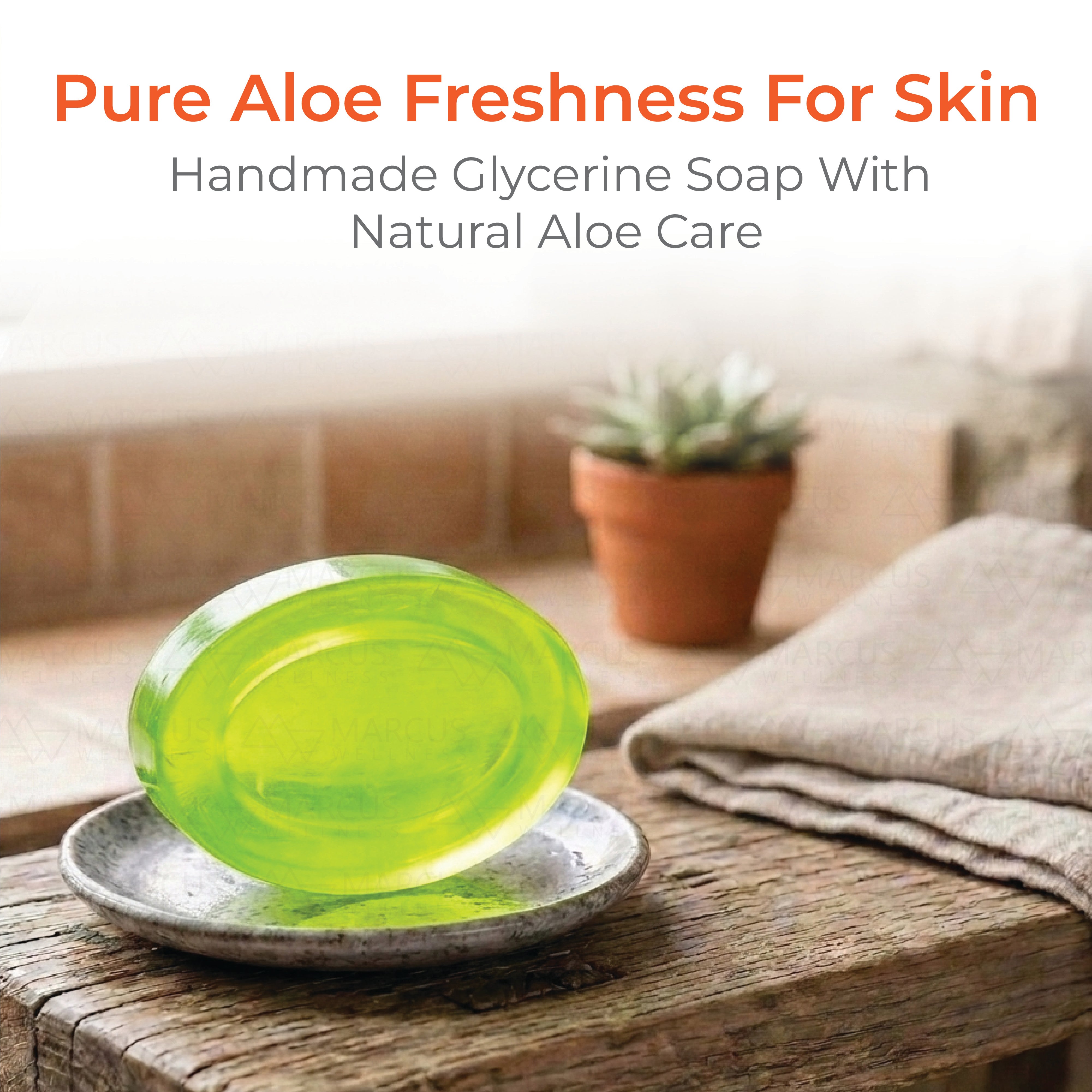 Aloe Vera Handmade Natural Glycerine Soap 100gm