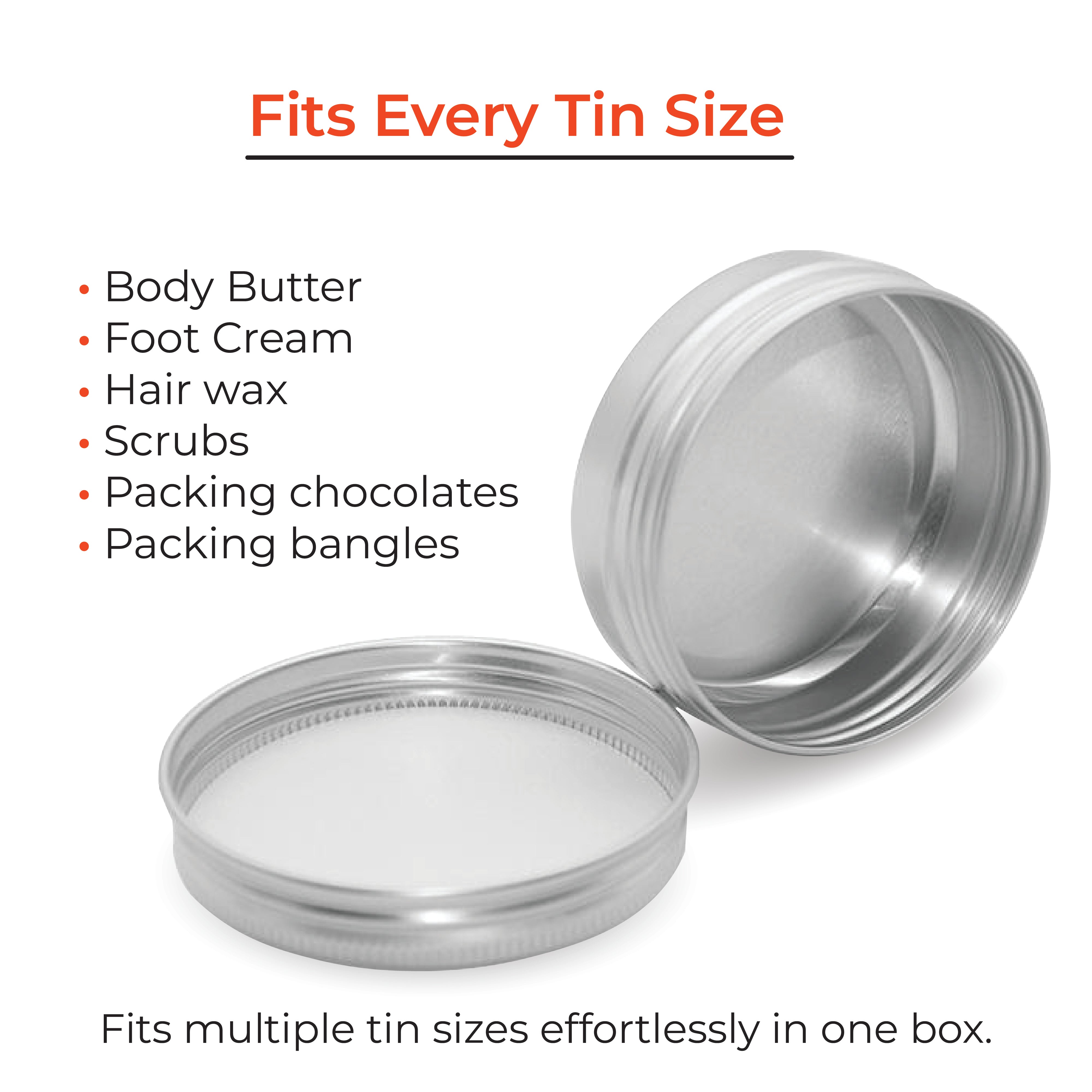 Aluminum Tin Storage Containers