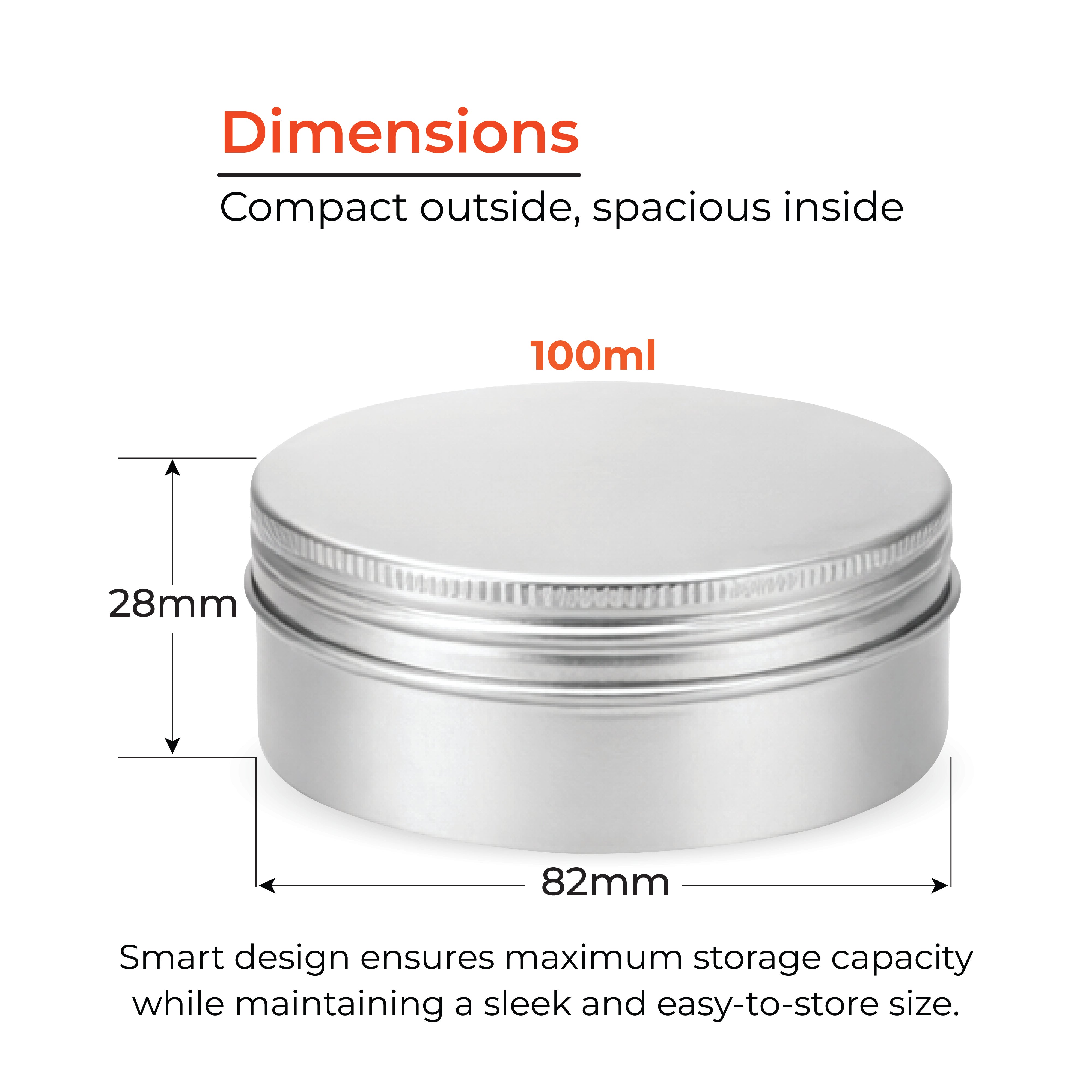 Aluminum Tin Storage Containers