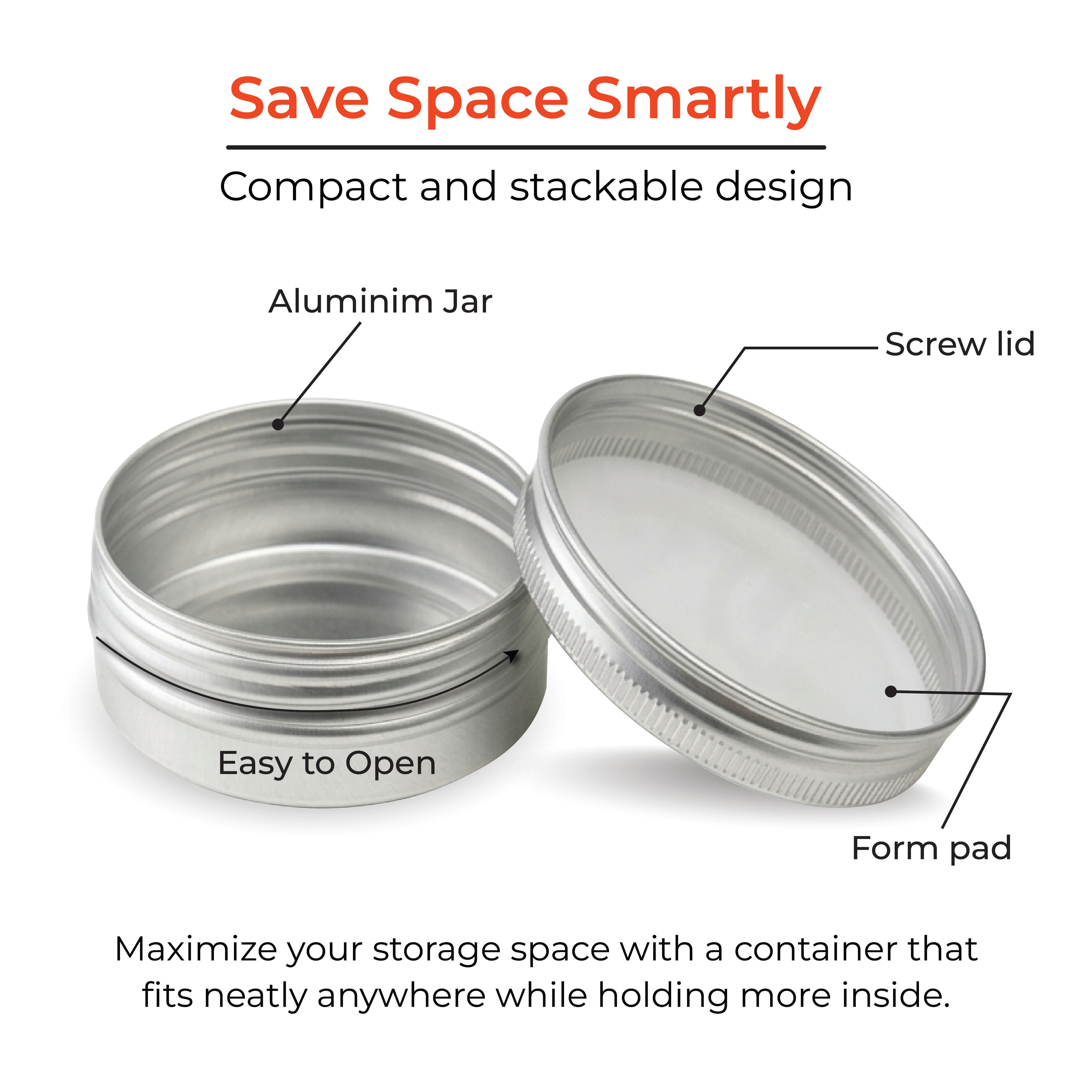 Aluminum Tin Storage Containers
