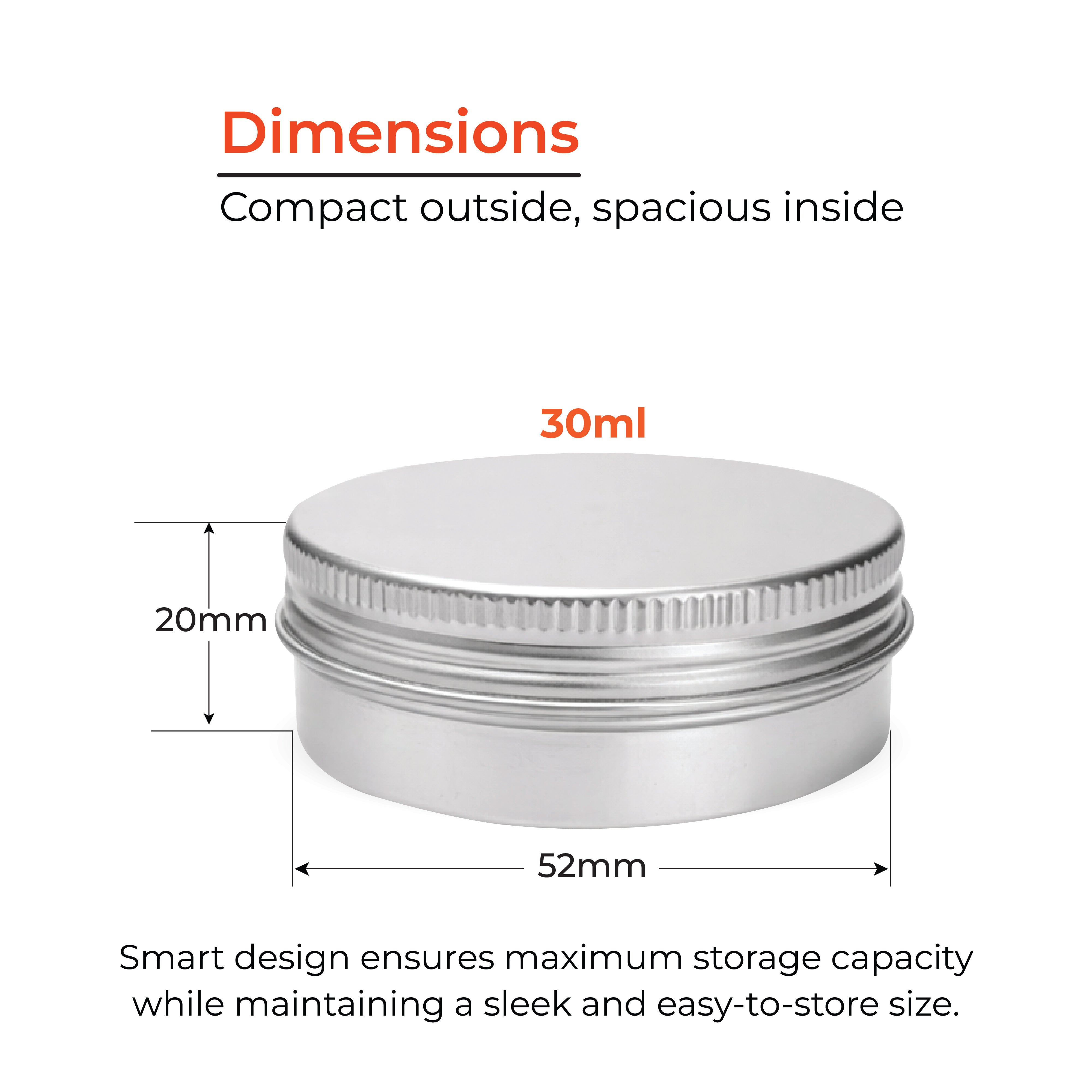 Aluminum Tin Storage Containers