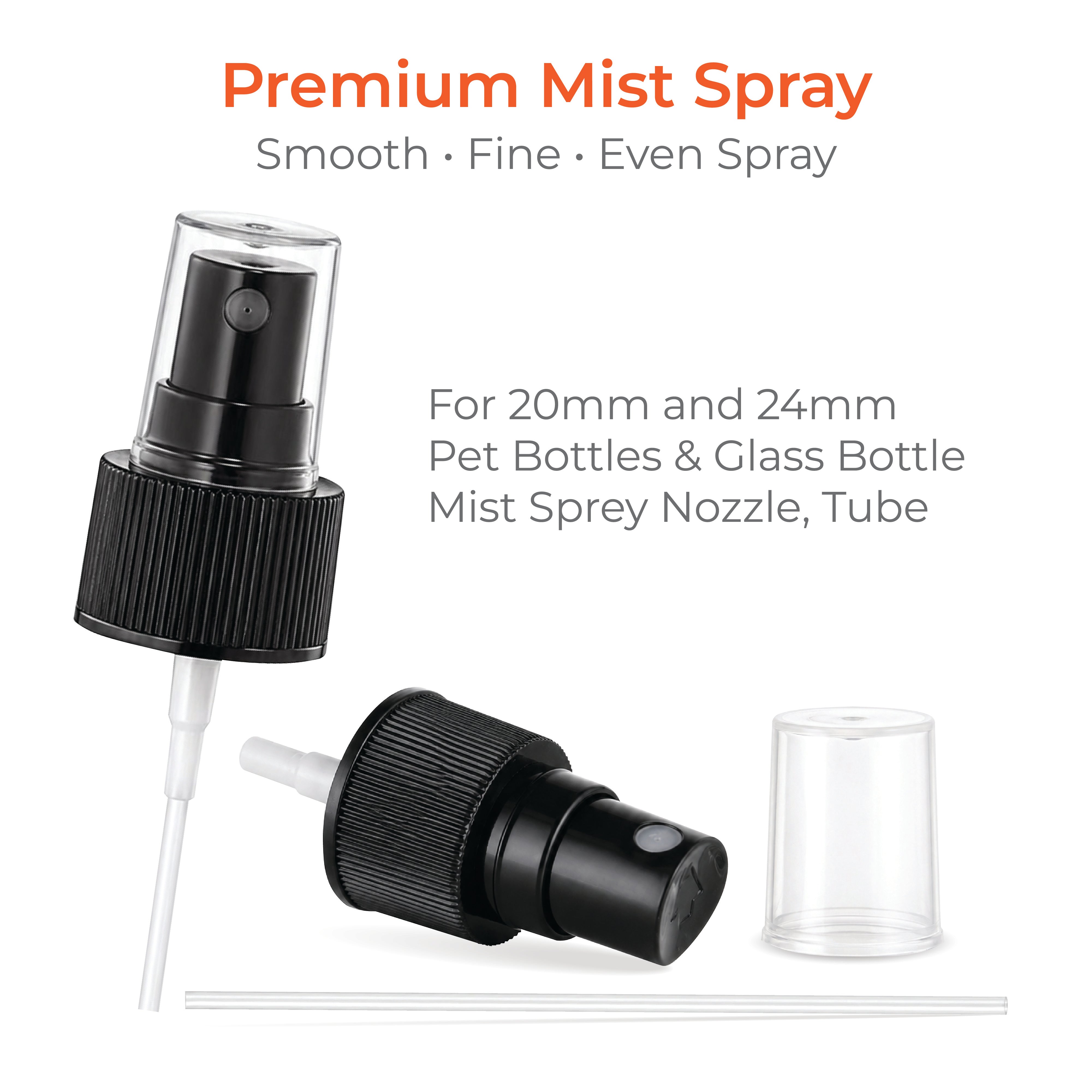Black Fine Mist Spray Pump